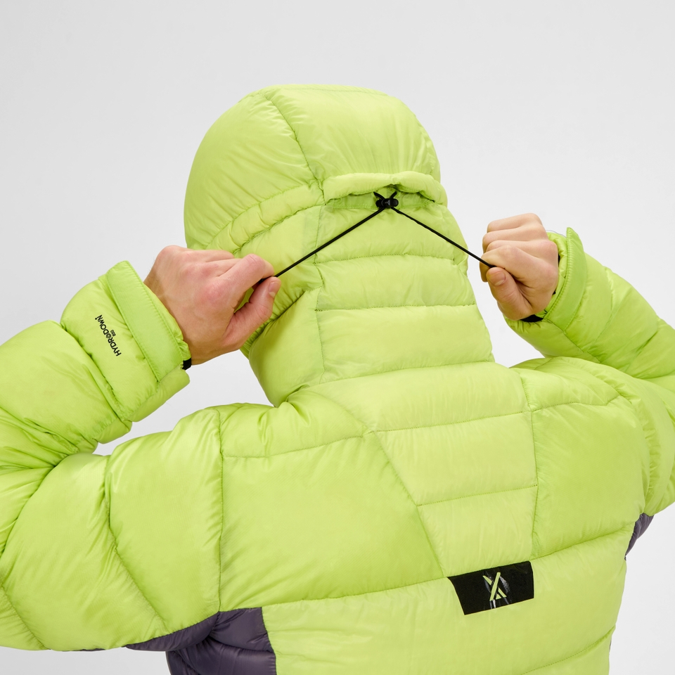 MTN Arete Ultra Daunen-Hoody für Herren - Gelb/Lila