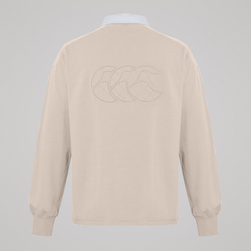 Mens The Rugby Jersey Beige