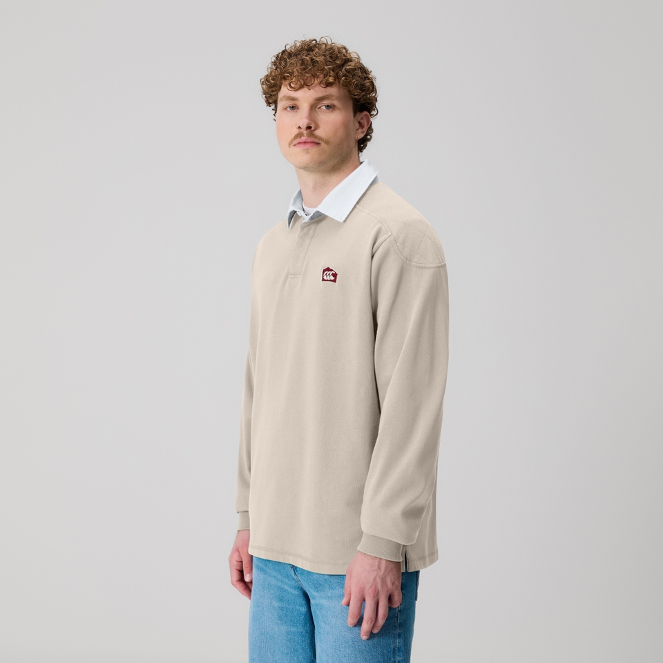 Mens The Rugby Jersey Beige