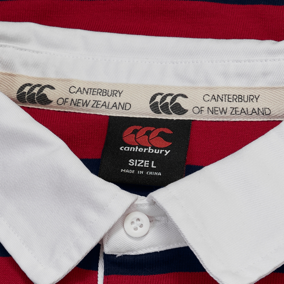 Mens Hoop Rugby Jersey Red/Blue