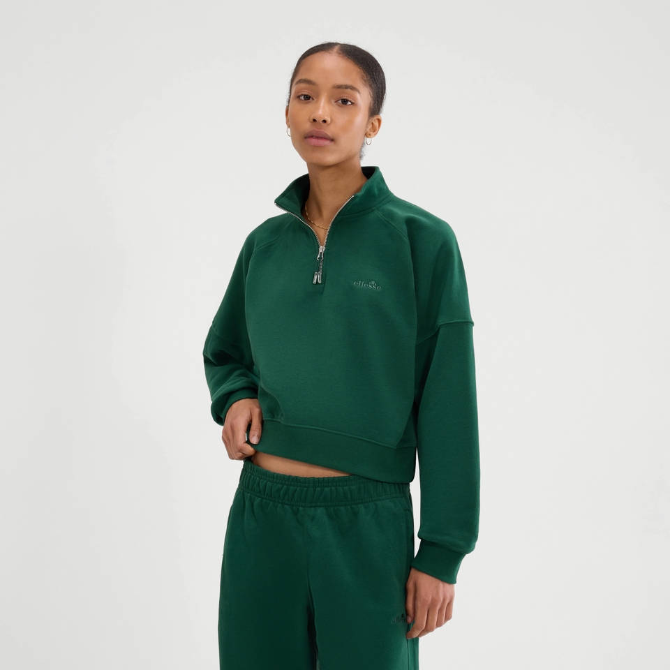 Women's Carrera 1/4 Zip Hoodie Dark Green