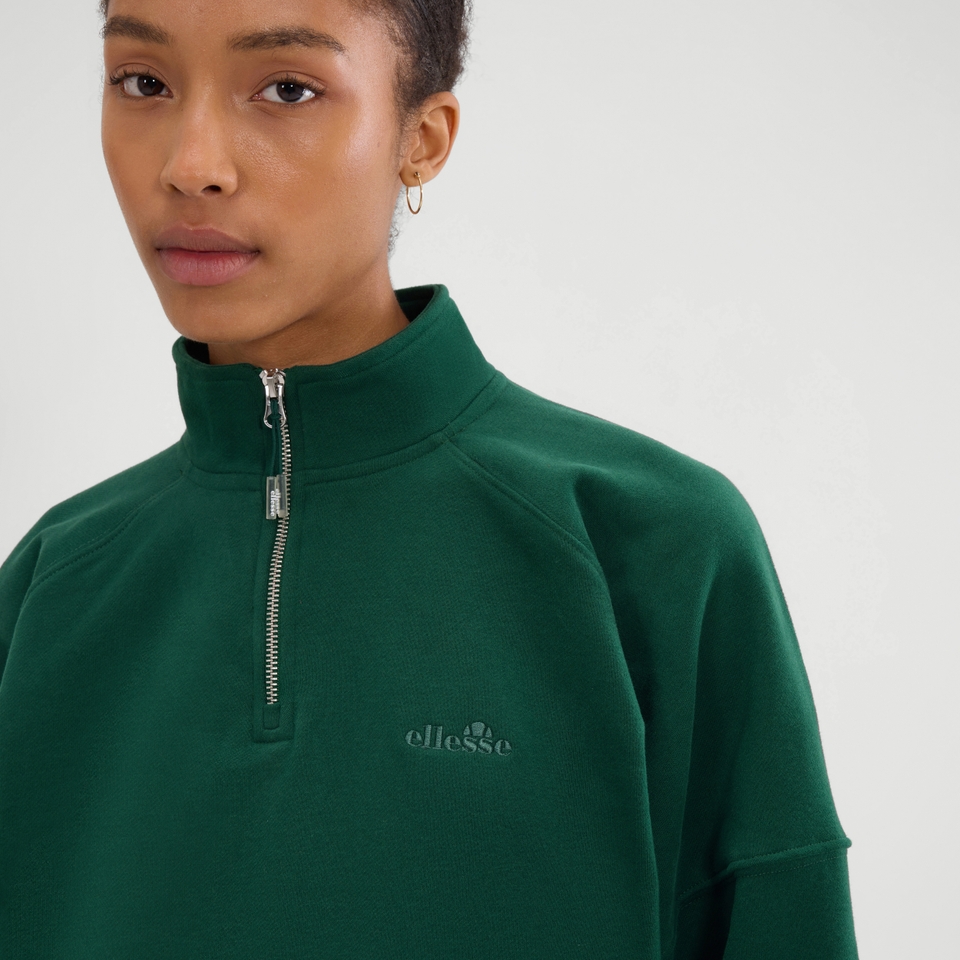 Women's Carrera 1/4 Zip Hoodie Dark Green