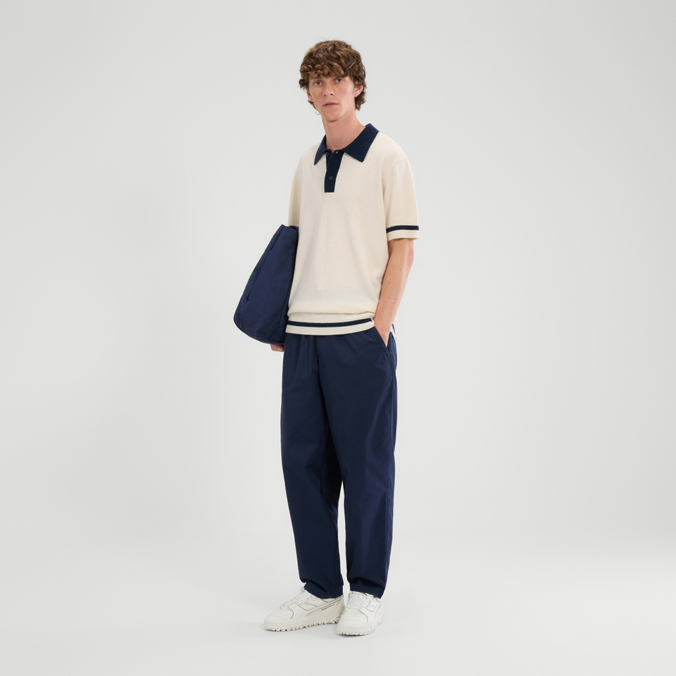 Strickpoloshirt Tuccia True für Herren Cremeweiss