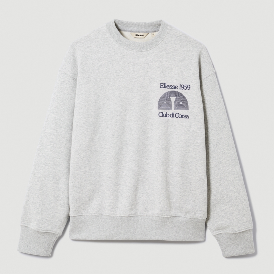 Men's Club Di Corsa Sweatshirt Light Grey Marl