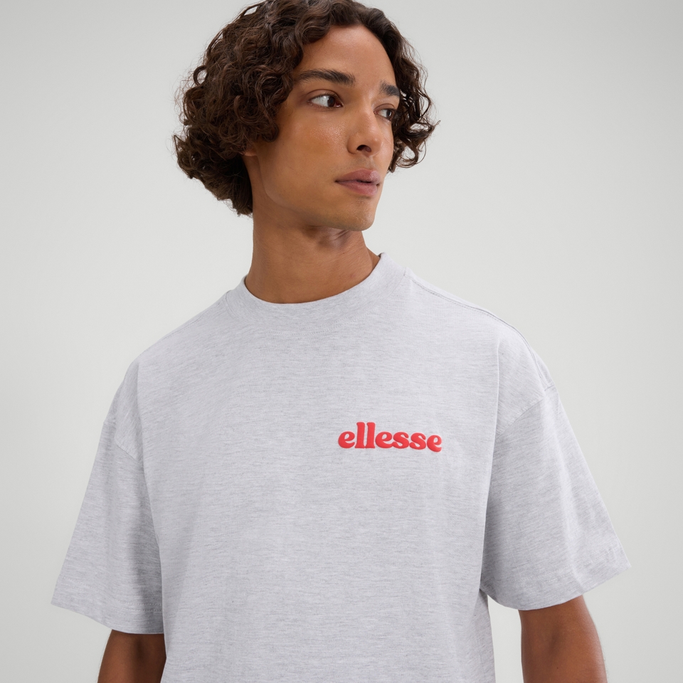 T-Shirt Entriamo für Herren Hellgrau Meliert