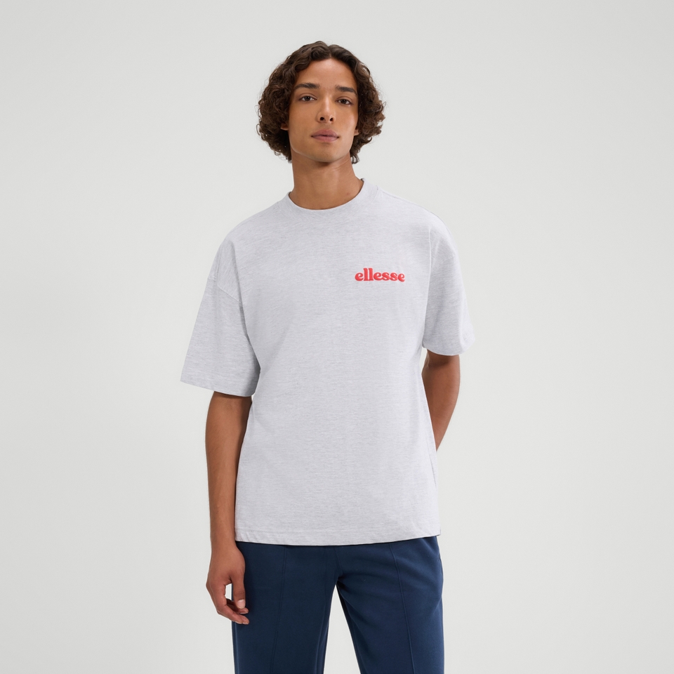 T-Shirt Entriamo für Herren Hellgrau Meliert