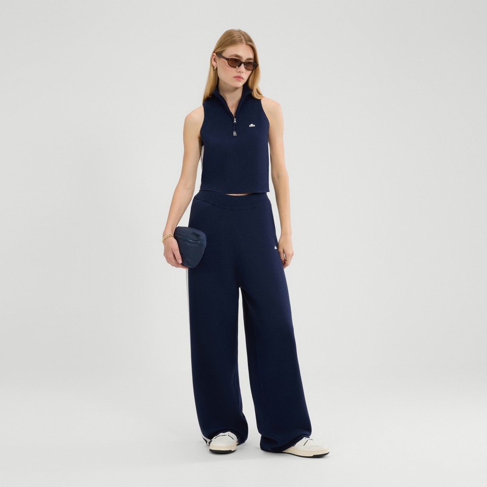 Women's Surista Knitted 1/4 Zip Top Navy