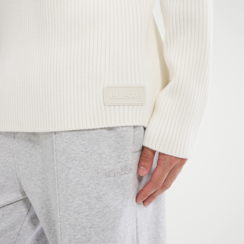 Men's Bruciate Knitted Jumper Off White