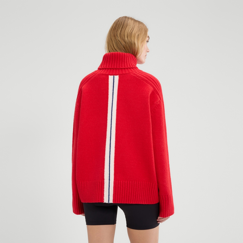Oversized-Strickpullover Fascuno  für Damen Rot