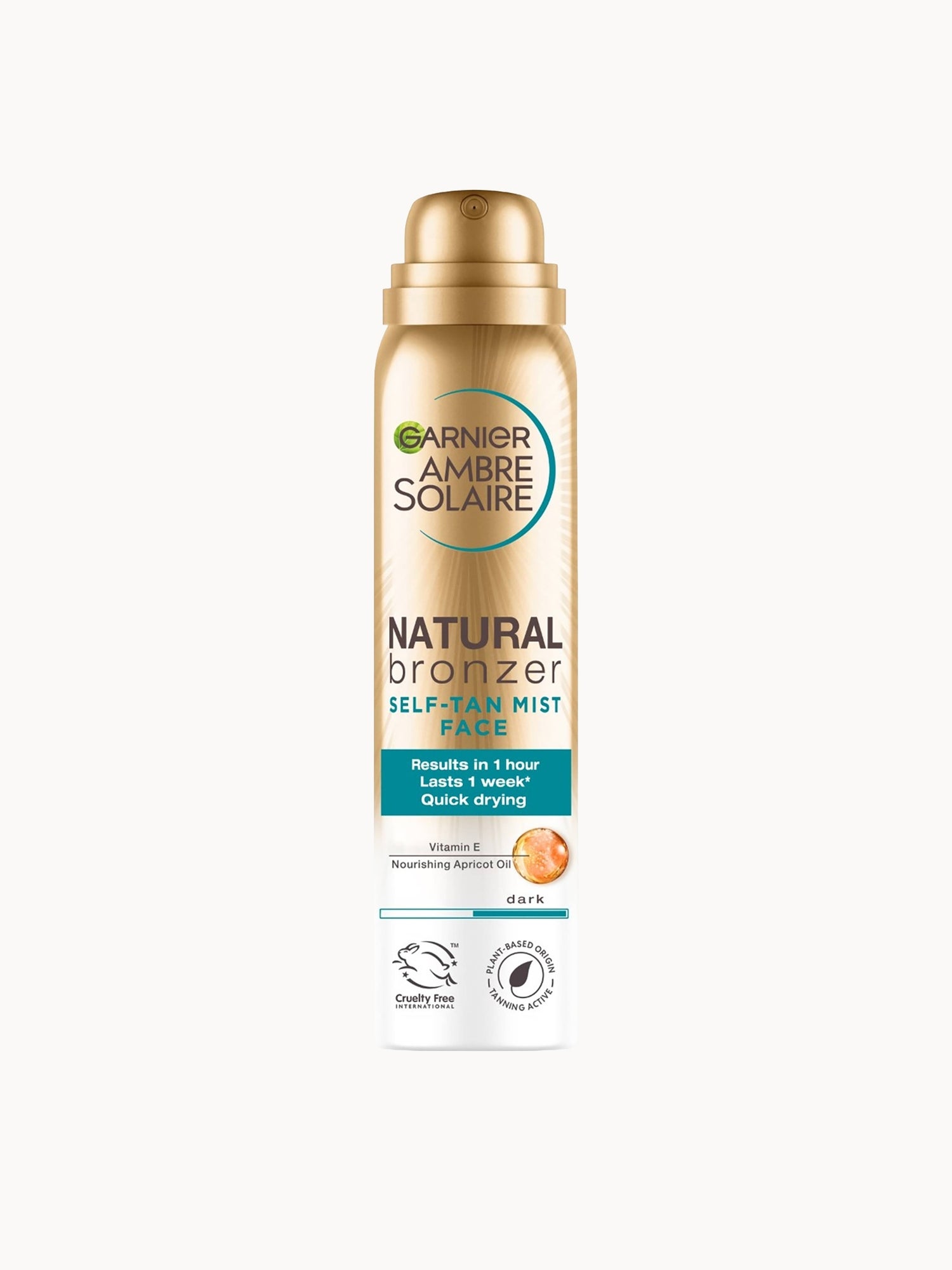 Ambre Solaire Natural Bronzer Quick Drying Dark Self Tan Face Mist 75ml