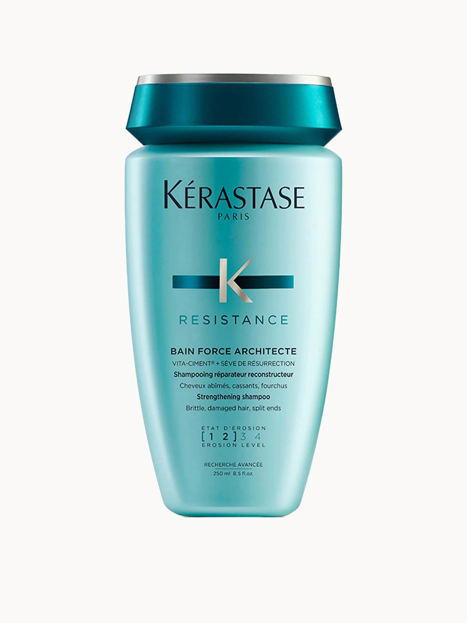Kérastase Resistance Force Architecte Daily Strengthening Shampoo for Damaged, Brittle Hair with Vita-Ciment Complex 250ml