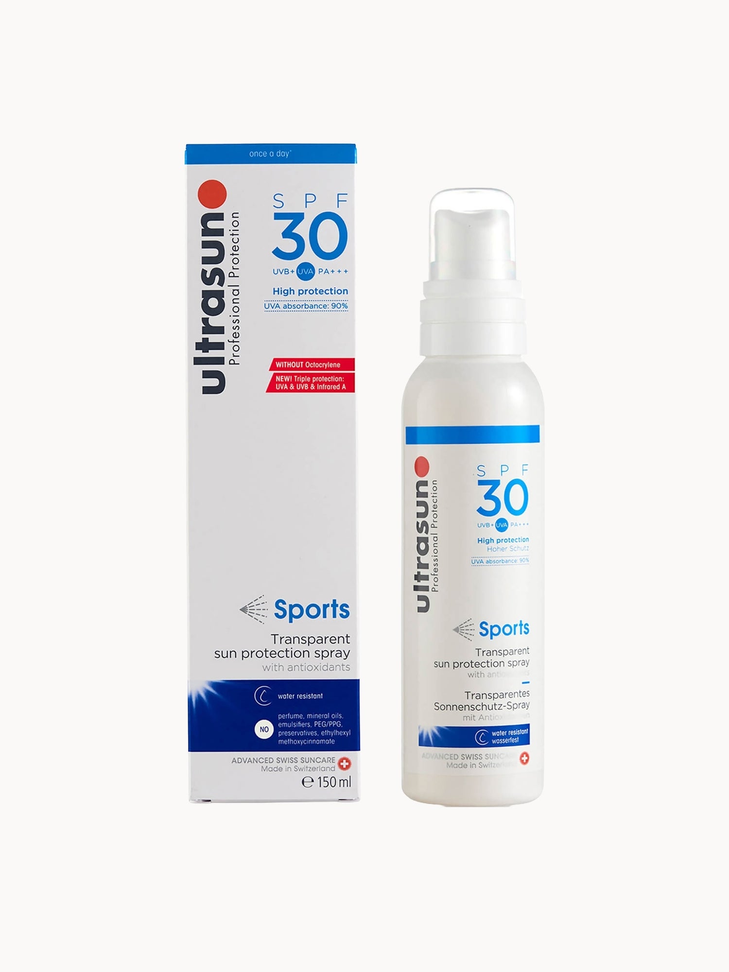 Ultrasun Clear Spray SPF 30 - Sports formula (150ml)