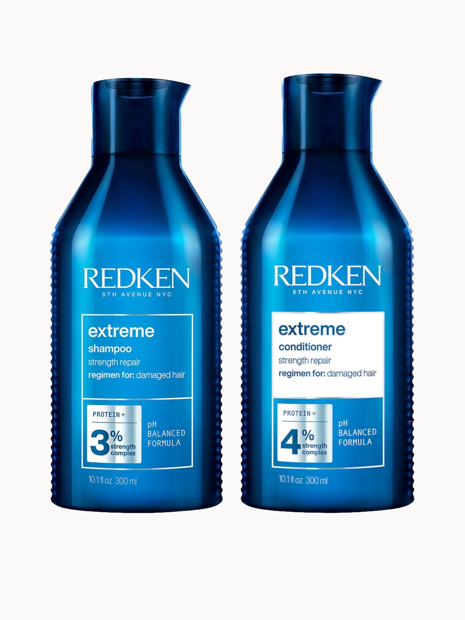 Redken Extreme Shampoo 300ml and Conditioner 300ml Bundle for Damaged Hair, with Protein and Strength Complex
