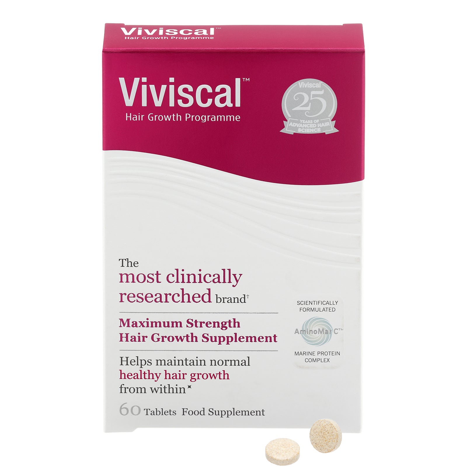 Viviscal Hair Growth Supplement For Women, 60 Tablets, With Biotin