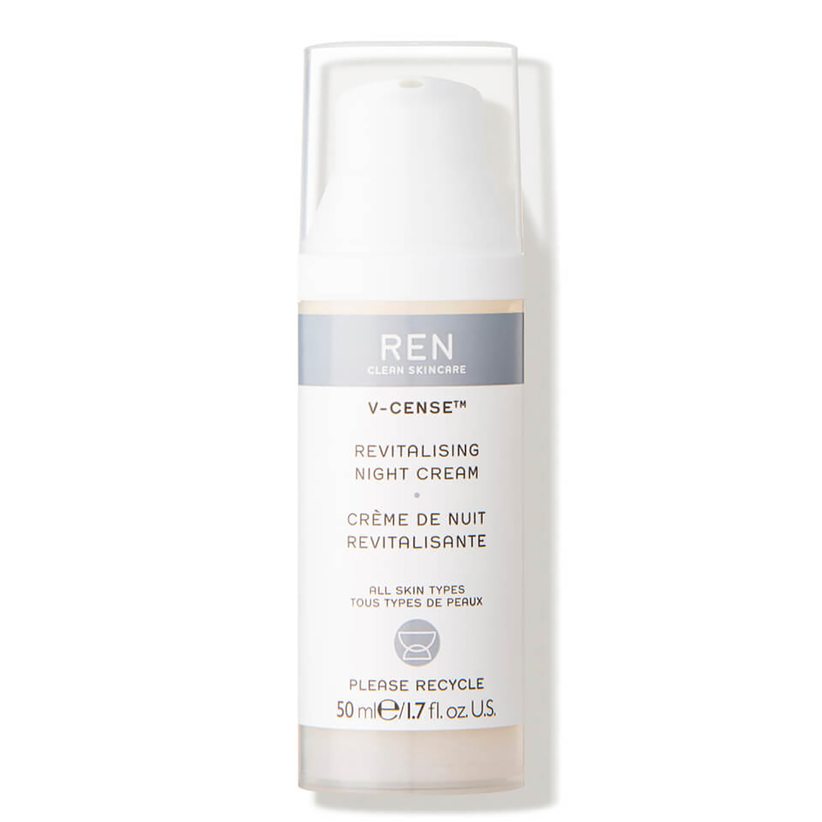 REN Clean Skincare V-Cense Revitalising Night Cream 50ml