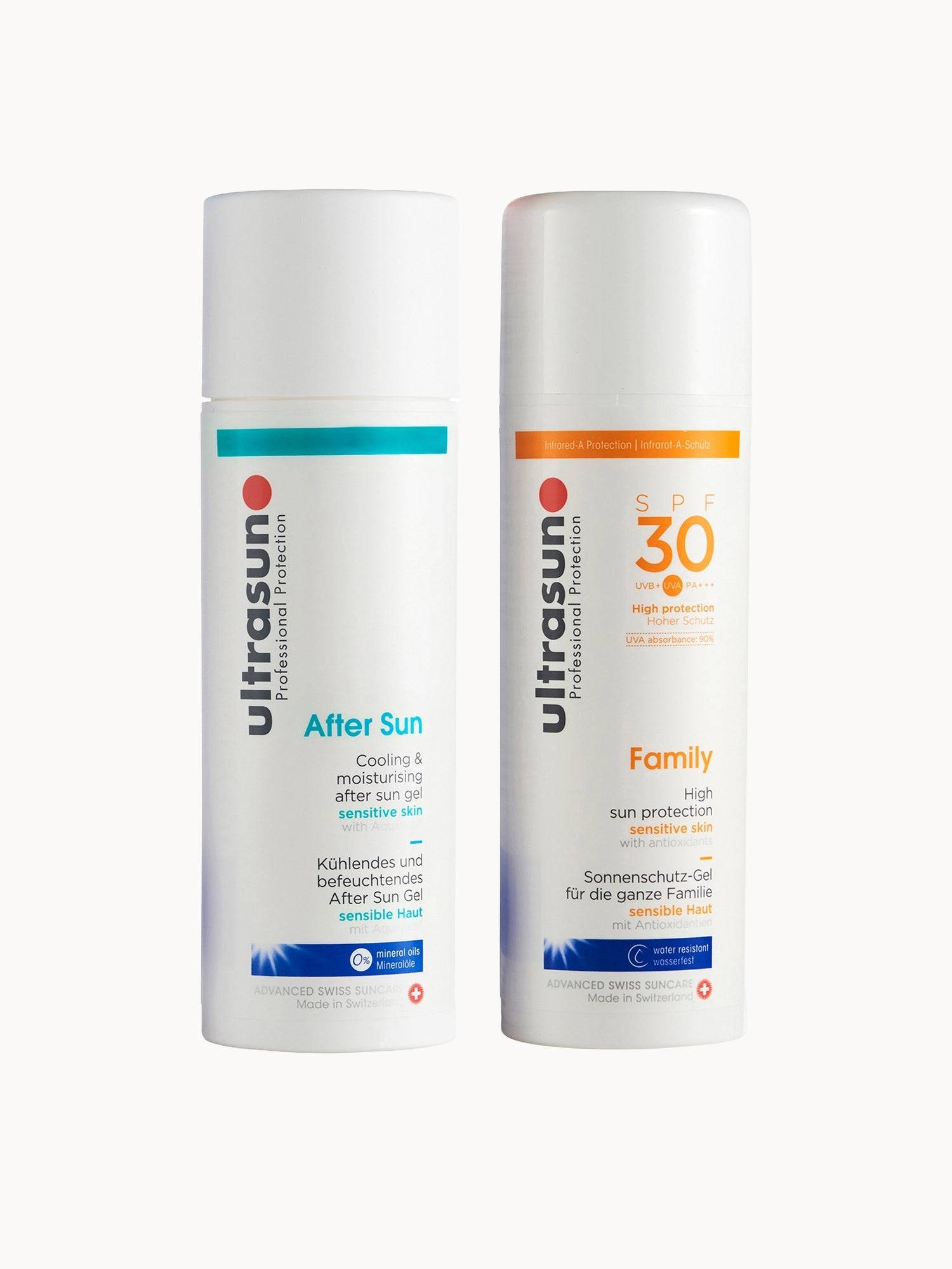 Ultrasun Family SPF 30 - Super Sensitive (150ml) and Ultrasun Aftersun