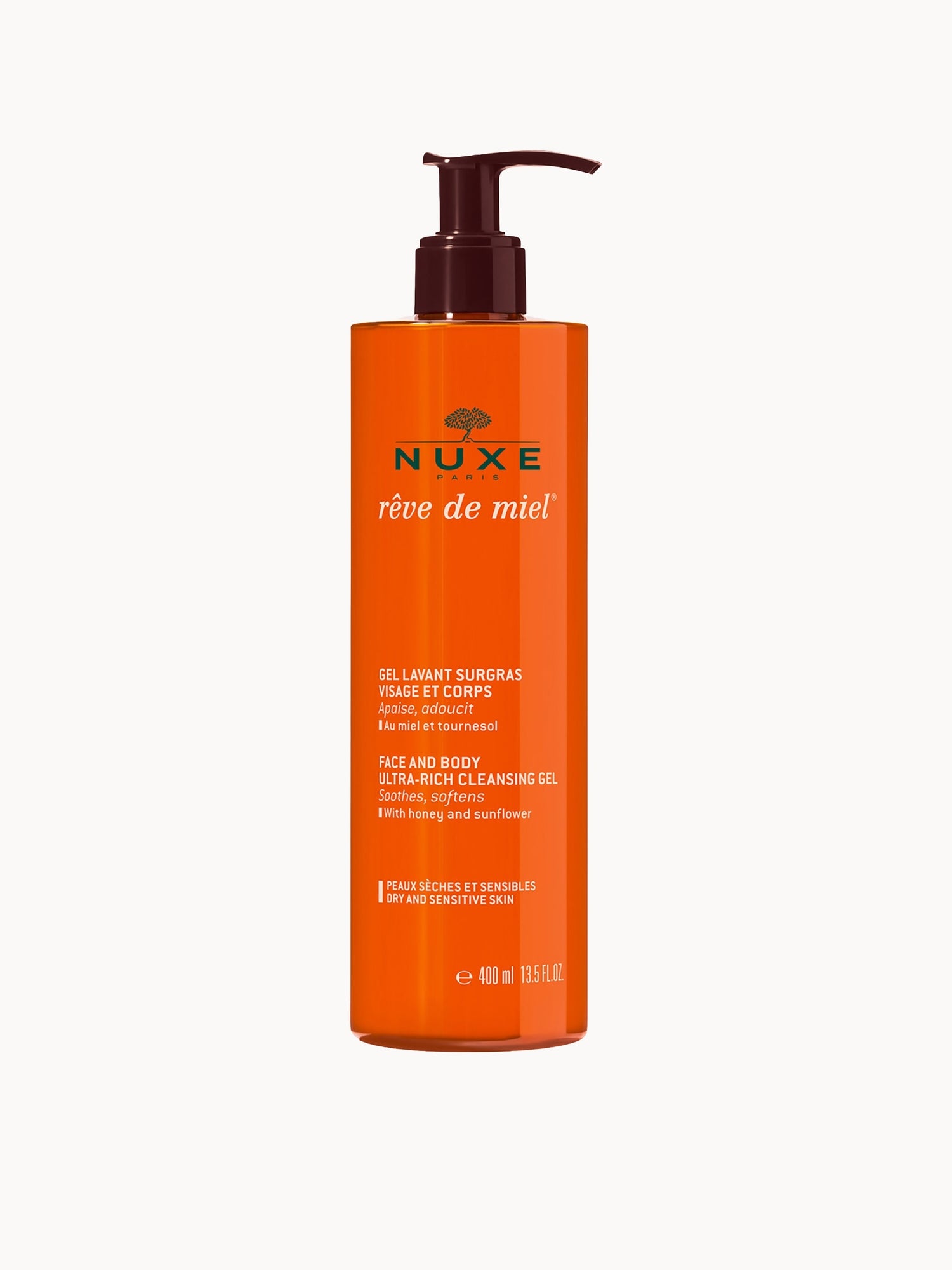NUXE Reve de Miel Face and Body Ultra-Rich Cleansing Gel 400ml