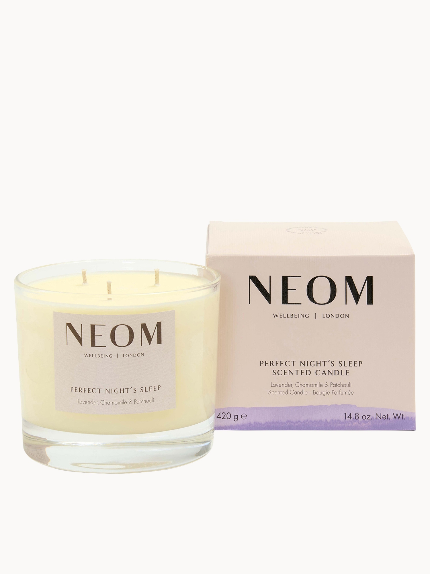 NEOM: NEOM Wellbeing Perfect Nights Sleep Scented 3 Wick Candle