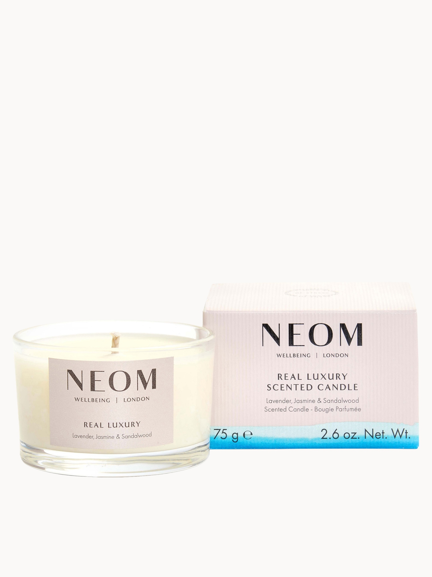 NEOM: NEOM Wellbeing Real Luxury De-Stress Travel Scented Candle