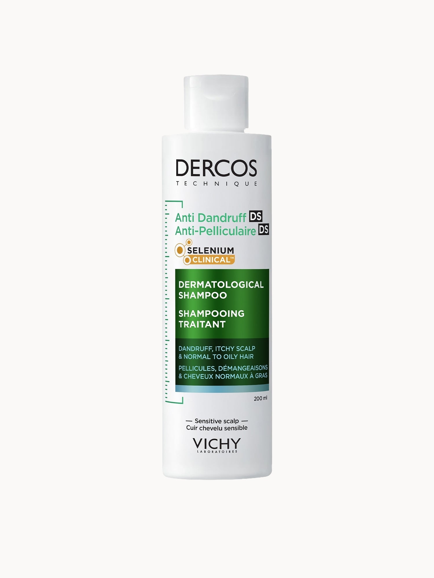 Vichy Dercos Anti-Dandruff Shampoo for Normal to Oily Hair 200ml