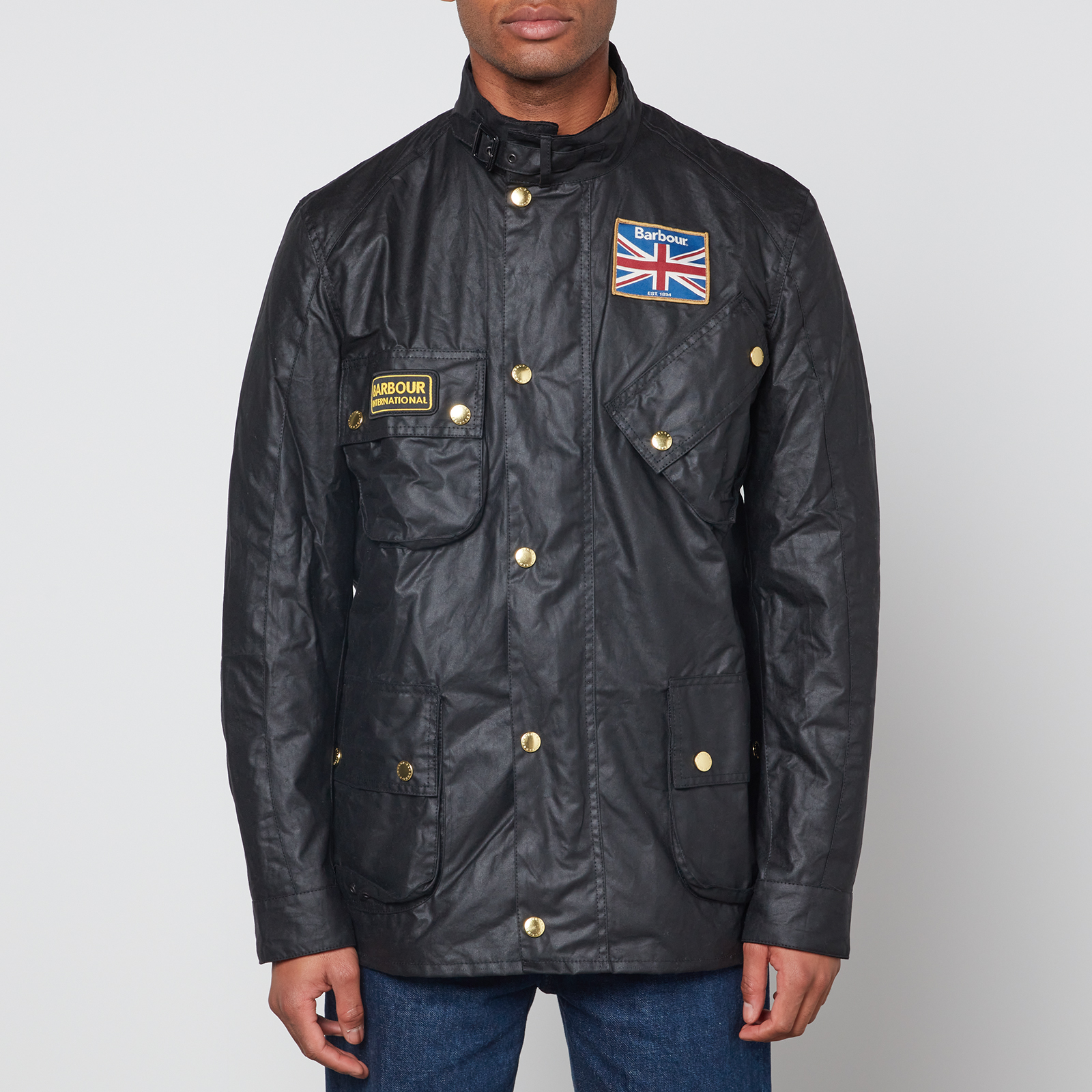 Union jack barbour top jacket