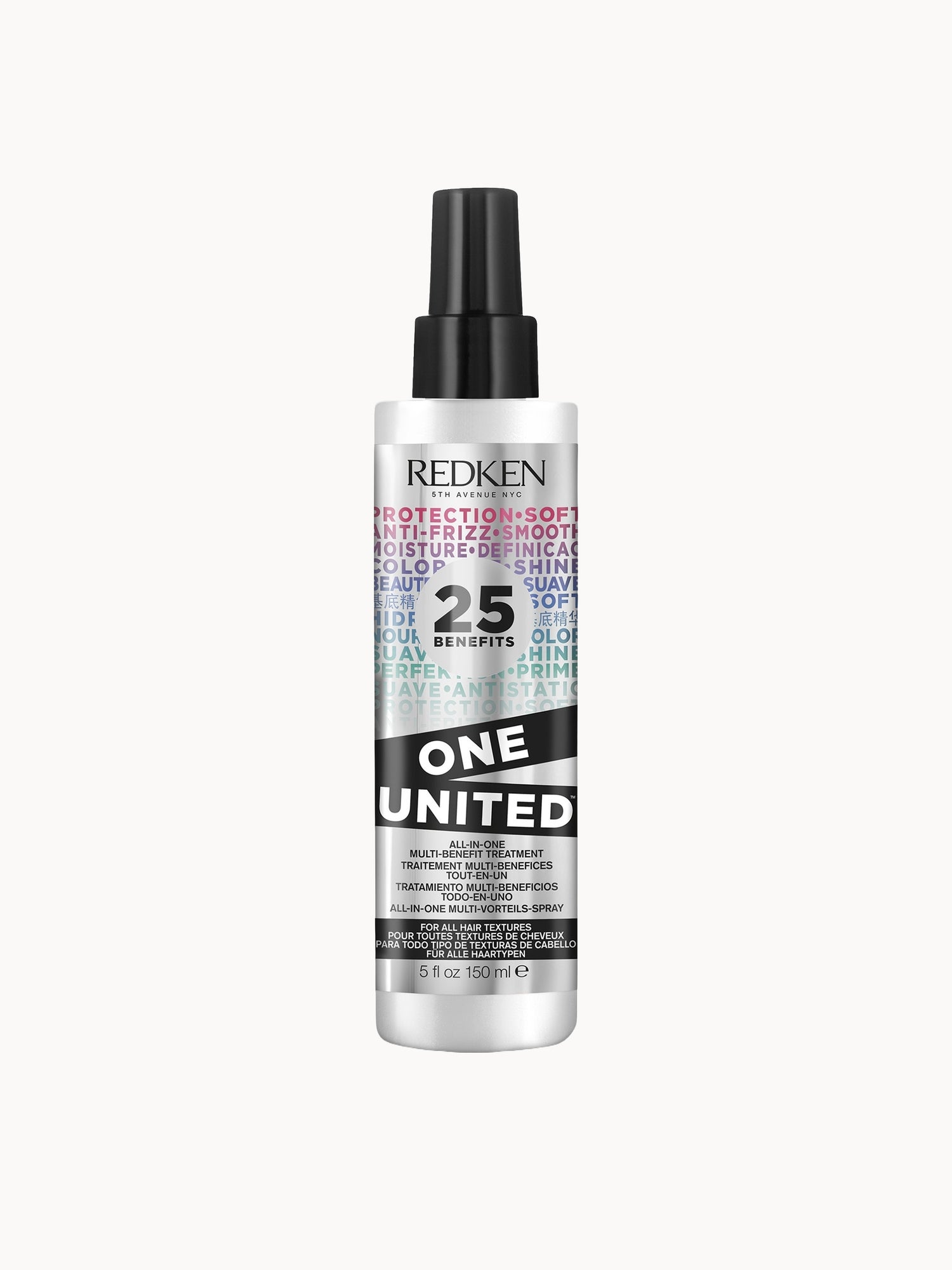 Redken One United Multi-Benefit Treatment Spray, 25 Benefits, Heat Protection, Detangling and Conditioning 150ml