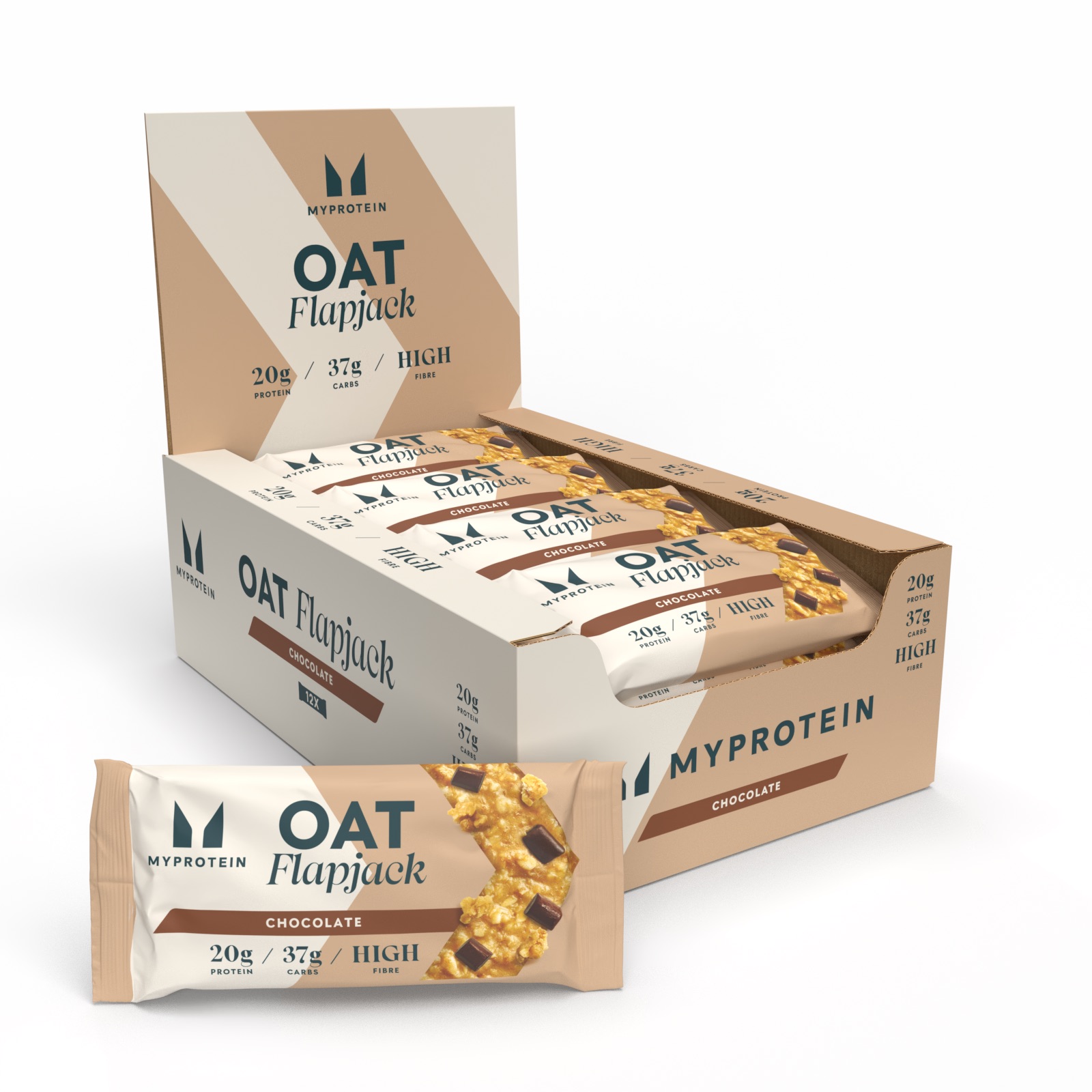 マイプロテイン オーツ＆ホエイ プロテインバー フラップジャック 18本×8箱 チョコレートピーナッツ味 プロテイン オーツホエイ バー  : マイプロテイン フラップジャック プロテインバー