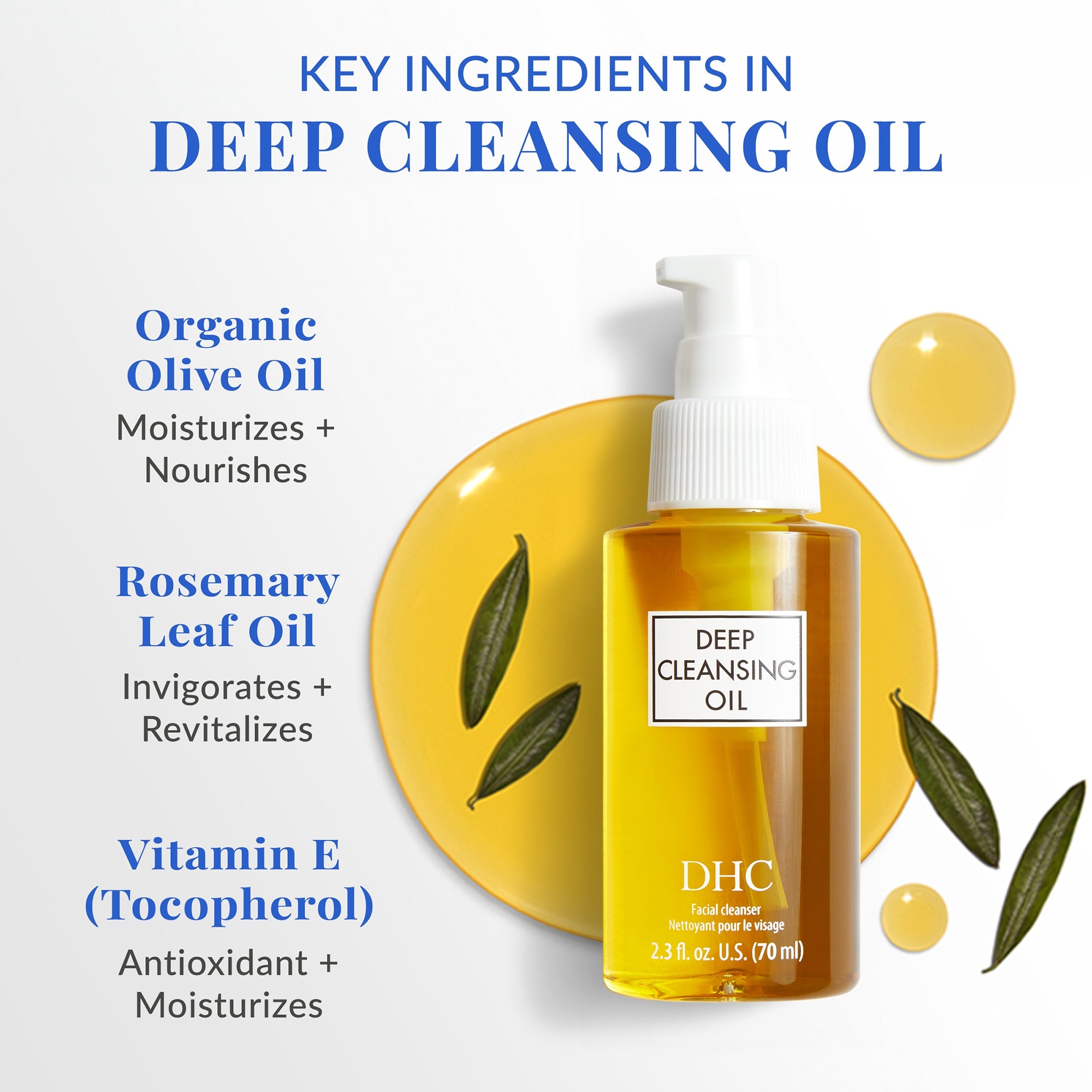 DHC Deep Cleansing Oil - 2.3 fl oz | Dermstore