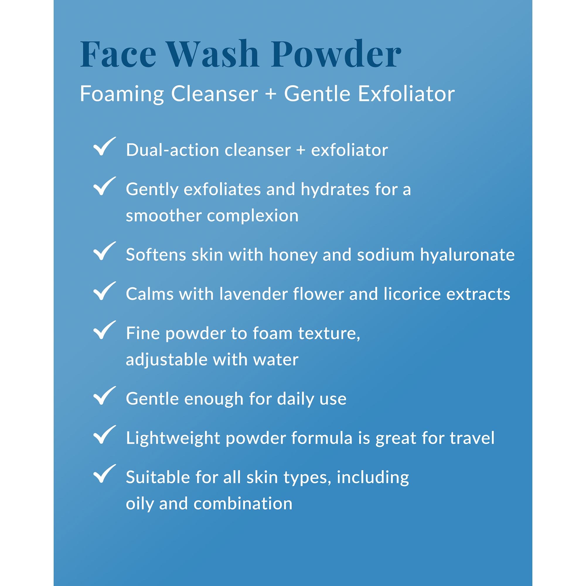 DHC Face Wash Powder Cleanser + Enzyme Exfoliator- 1.7 oz