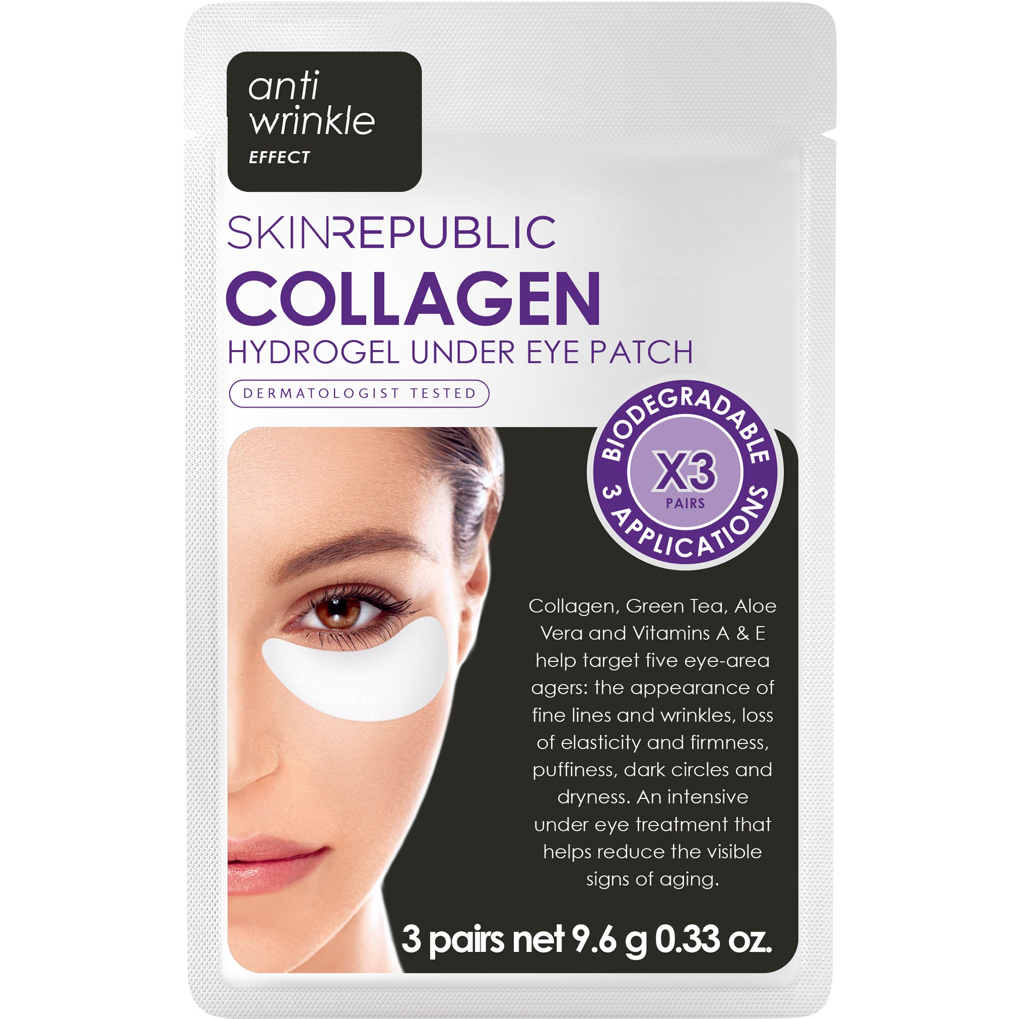 Patchs Yeux Hydrogel Collagène 60pcs