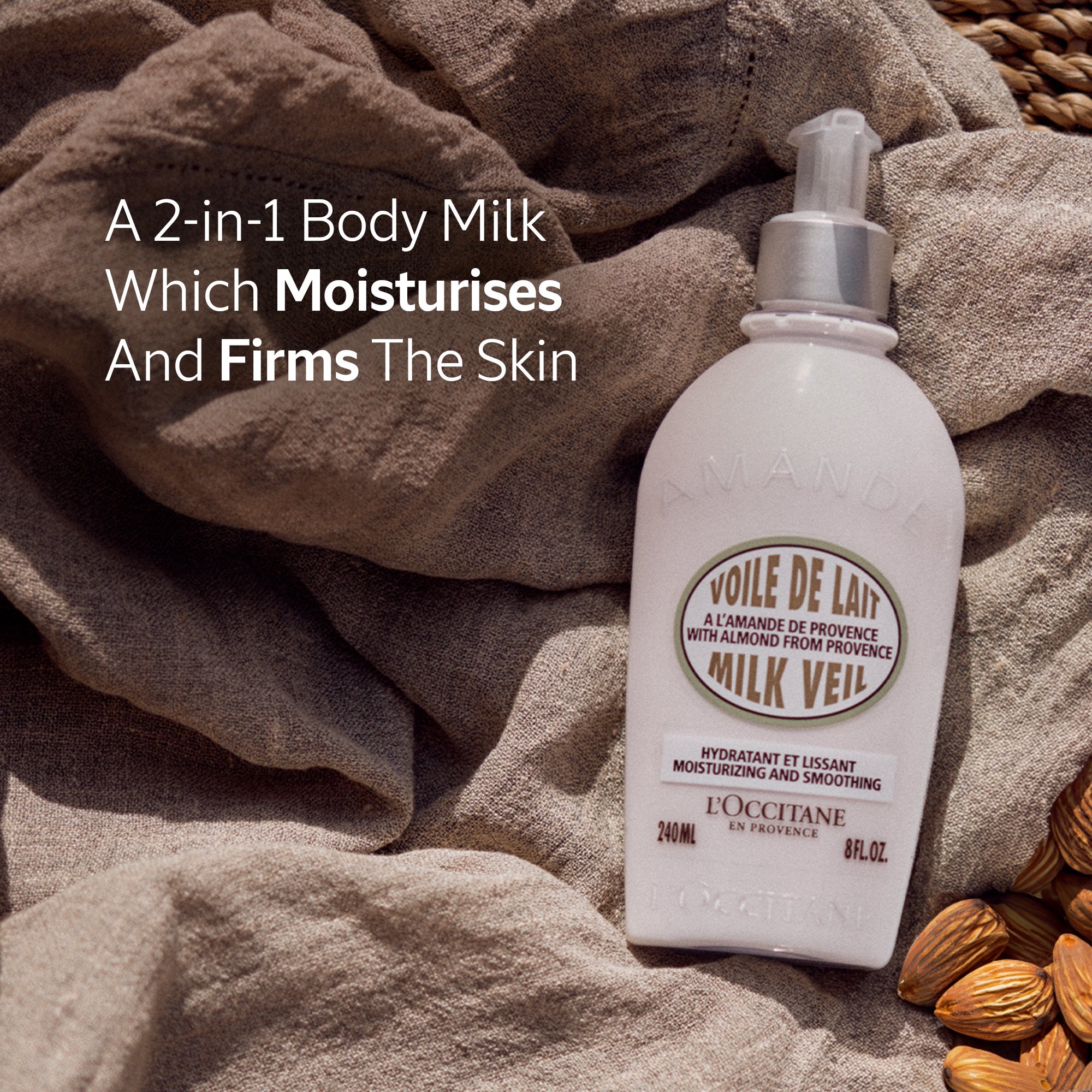 L'Occitane Almond Milk Veil Moisturiser 240ml | Cult Beauty