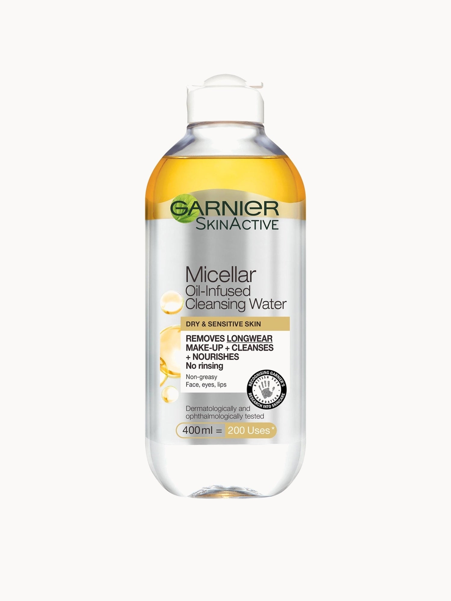 Garnier Micellar Water Oil Infused Facial Cleanser and Makeup Remover 400ml
