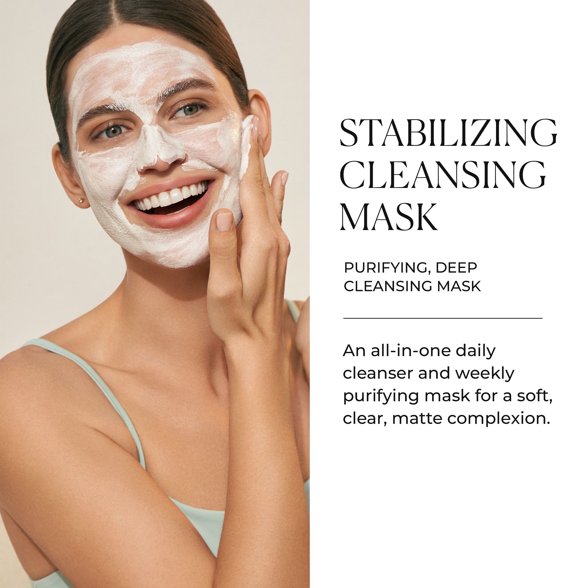 Natura Bisse Stabilizing Cleansing Mask – 200 Ml, Reinigungsmaske Für Fettige & Unreine Haut