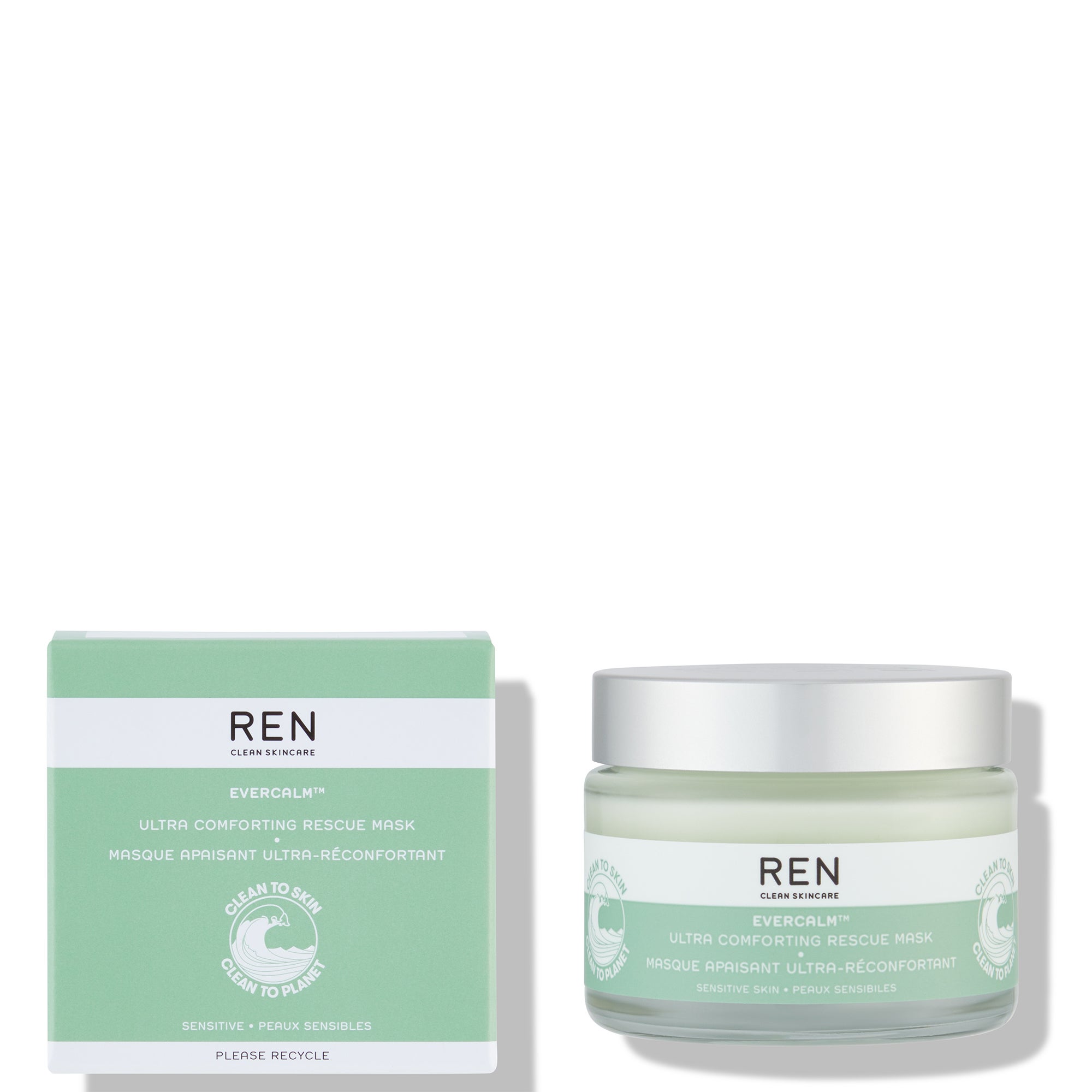 Masque Visage Apaisant REN Clean Skincare Evercalm - 50 Ml - Pour Peaux Sensibles