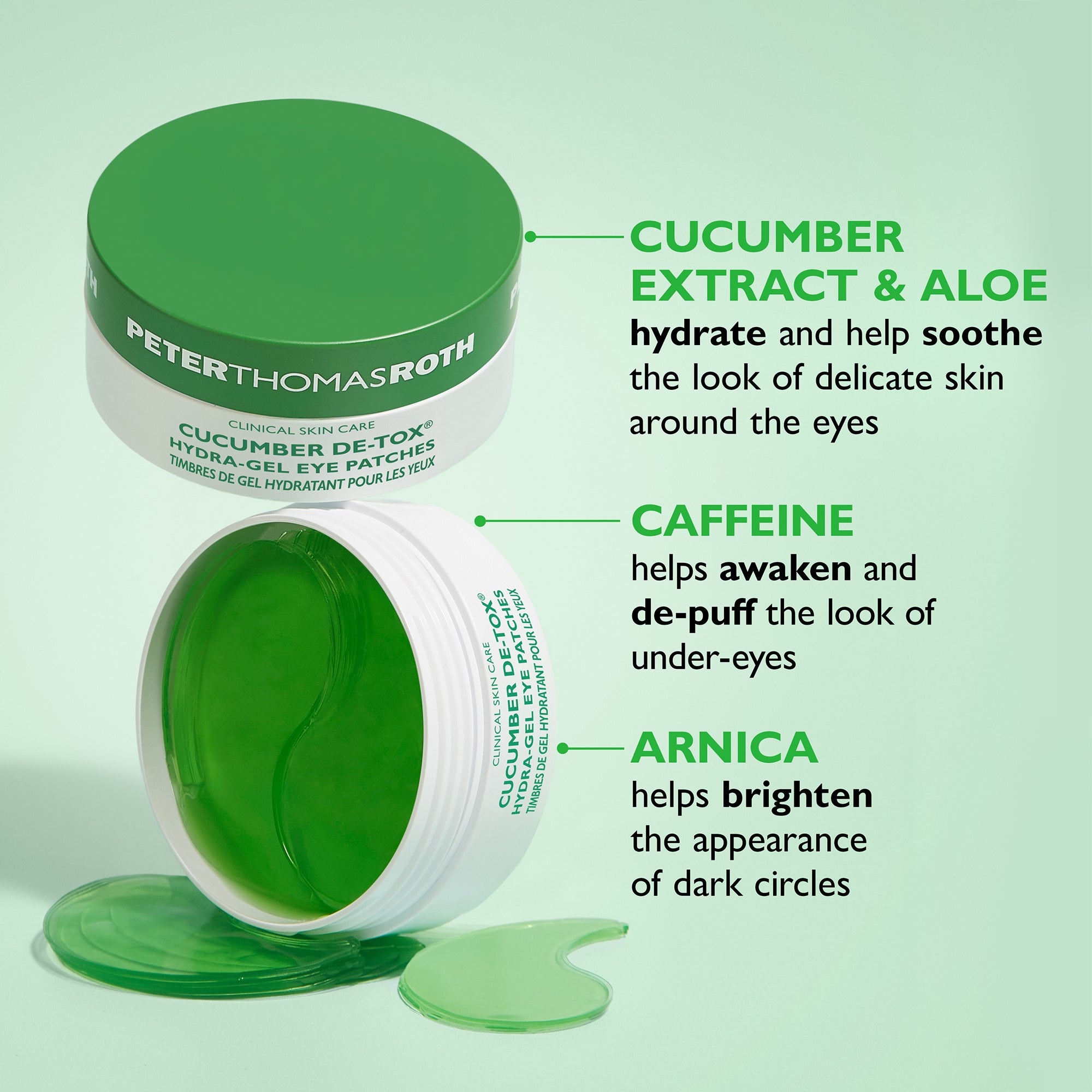 Peter Thomas Roth Cucumber De-Tox Hydra-Gel Eye Patches (60 count