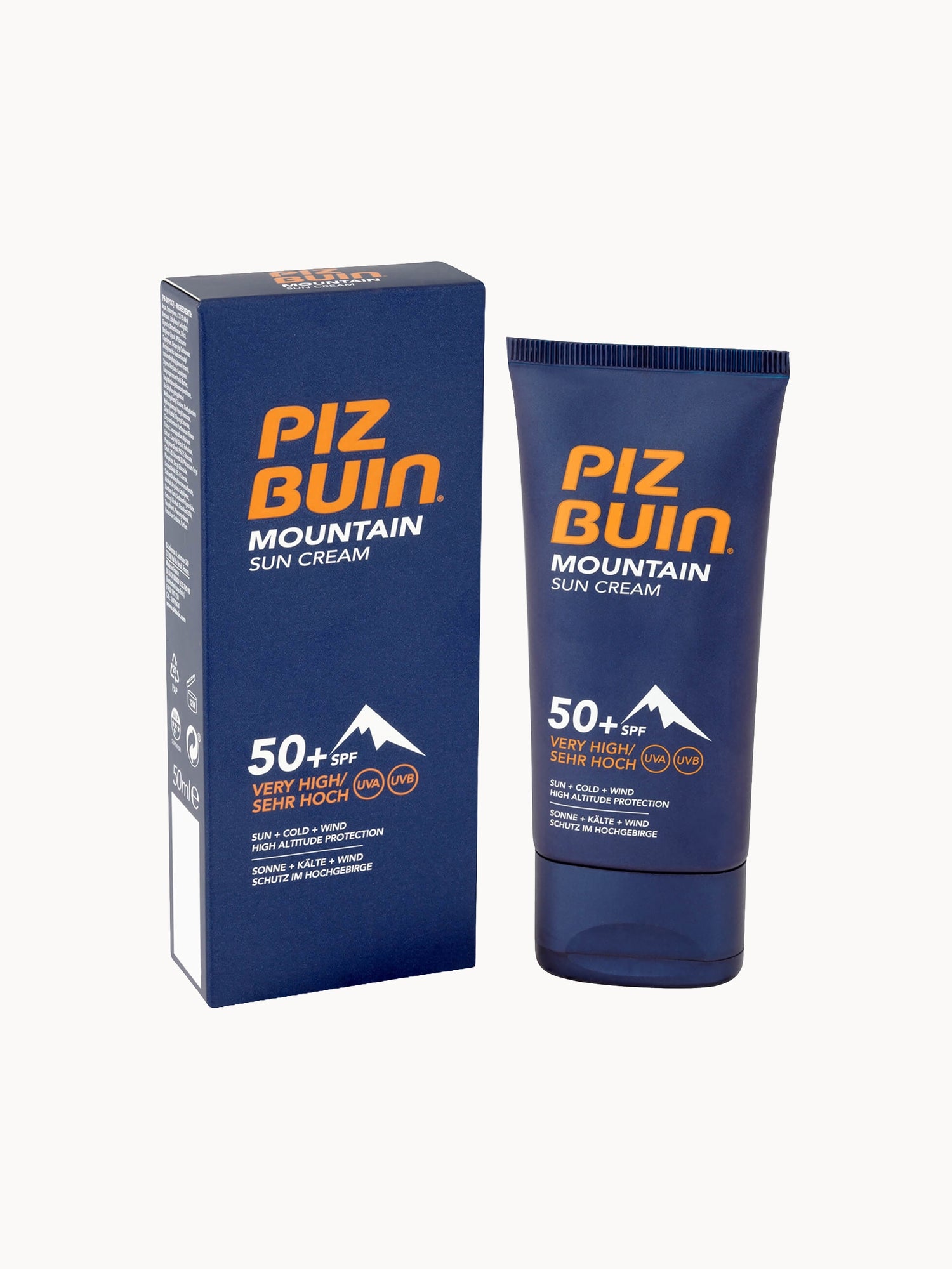 Crème Solaire Piz Buin Mountain SPF30 50 Ml - Protection Haute Montagne - Sans Parfum - Neuf