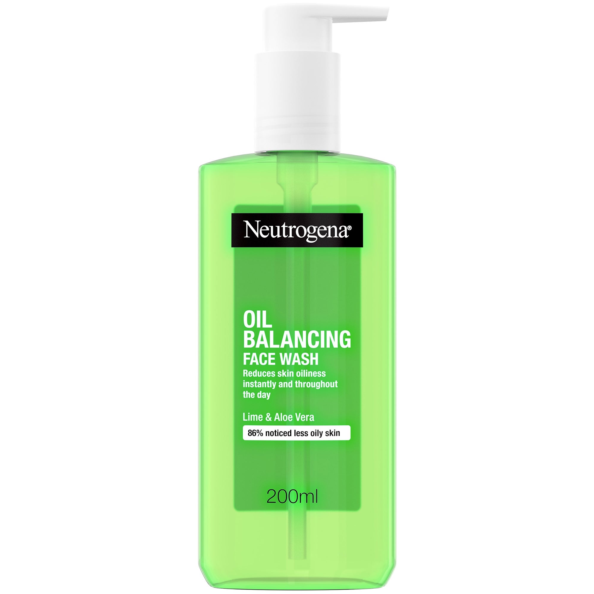 Neutrogena Oil Balancing Facial Wash with Lime and Aloe Vera for