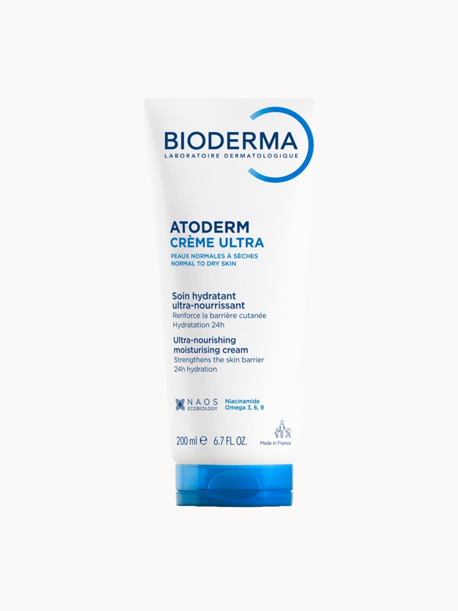 Bioderma Atoderm Ultra-Nourishing Moisturiser for Normal to Dry Skin 200ml