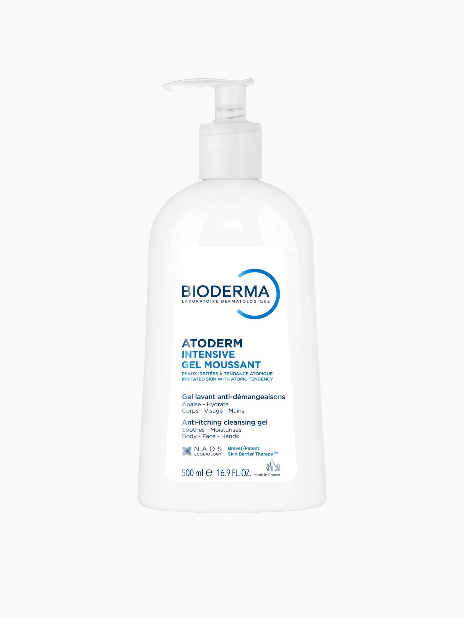 Bioderma Atoderm Ultra-Soothing Unfragranced Body Wash for Very Dry Atopic Eczema-Prone Skin 500ml