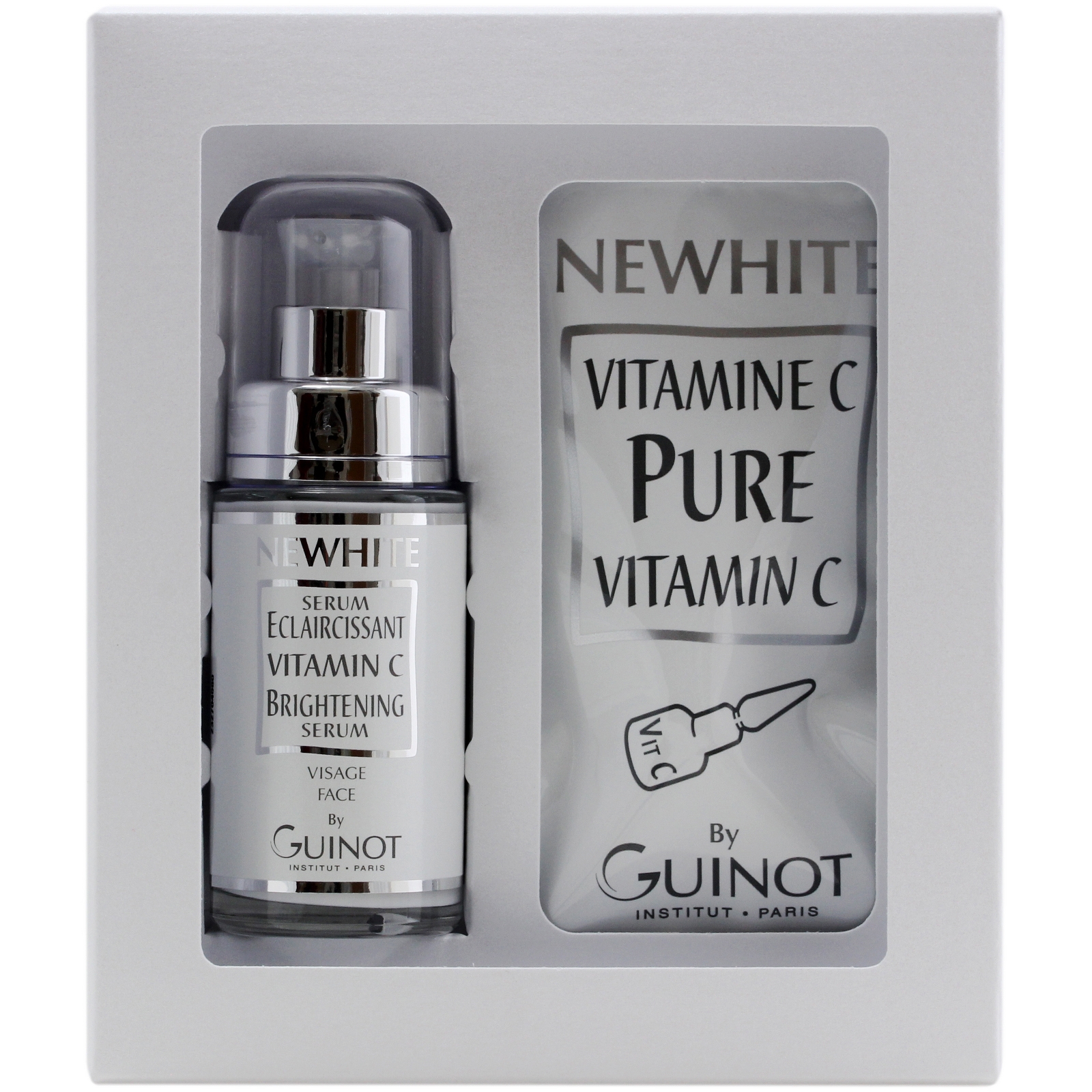 Guinot: Guinot Newhite Serum Eclaircissant Vitamin C Brightening Serum 14 Day Treatment 23.5ml + 1.5g / 0.80 oz. + 0.05 oz.