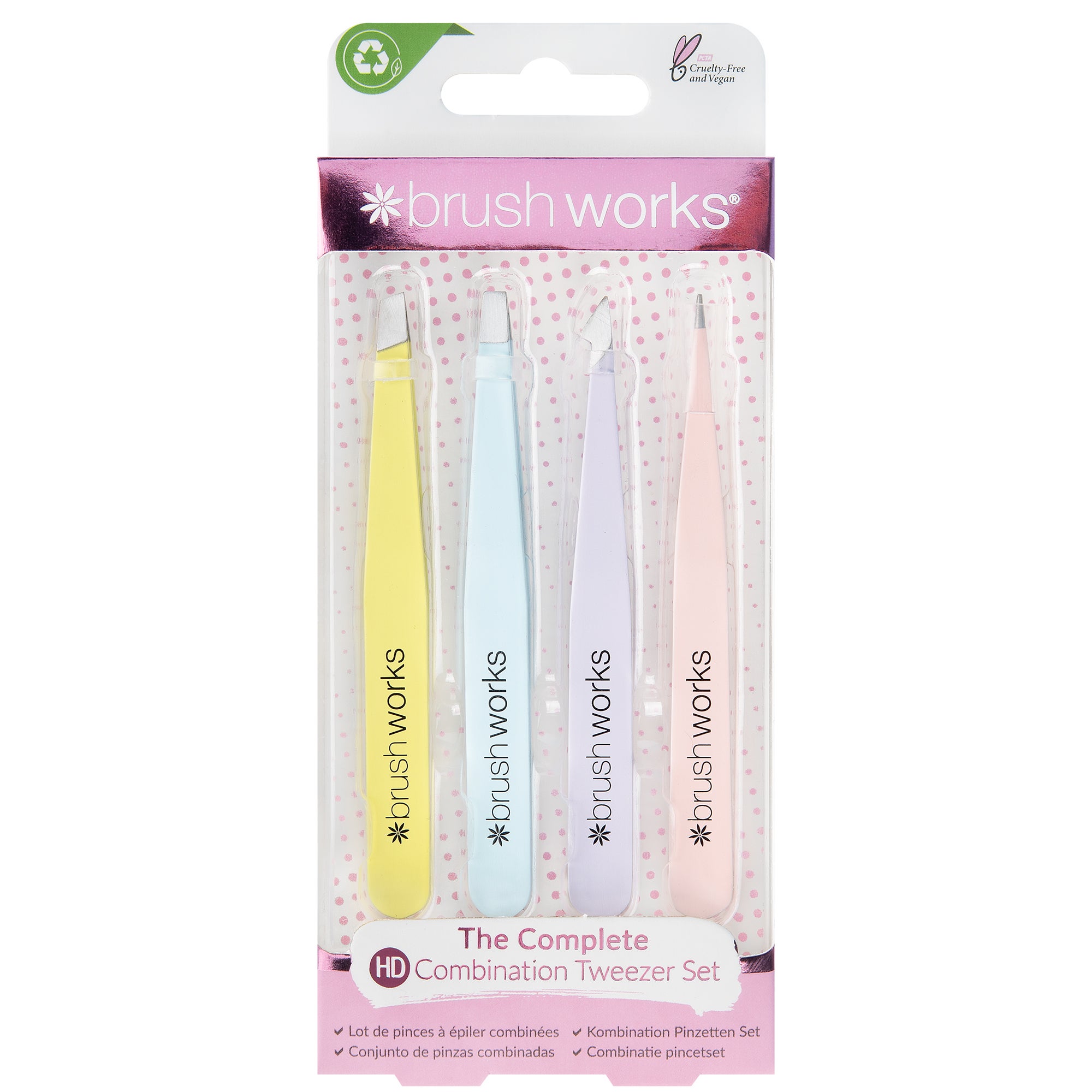 Brushworks HD Augen- Und Augenbrauen-Pinsel-Set – 6-teilig, Vegan, Für Professionelle Make-up-Looks