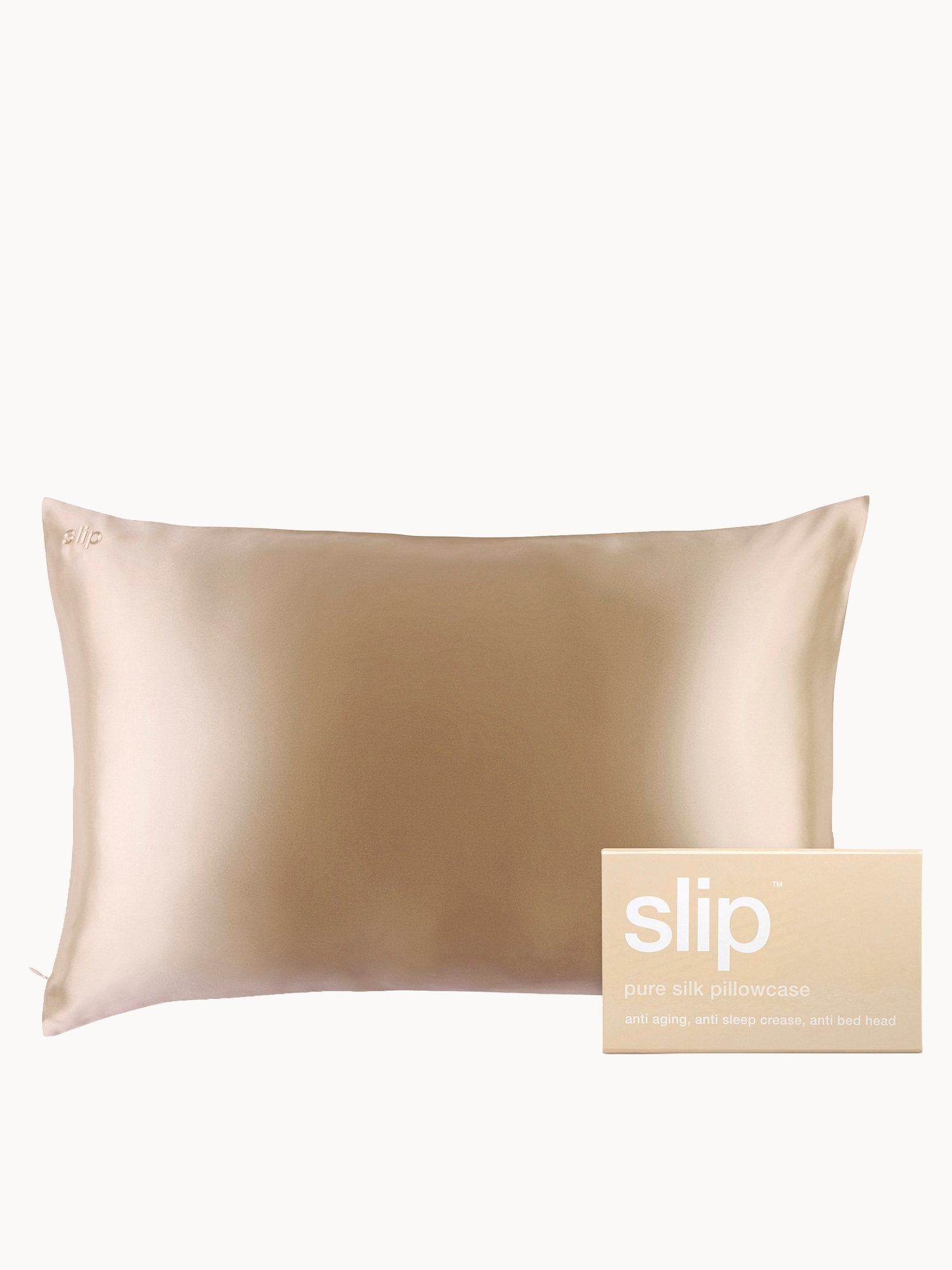 Slip: Slip Silk Pillowcase - Queen - Caramel