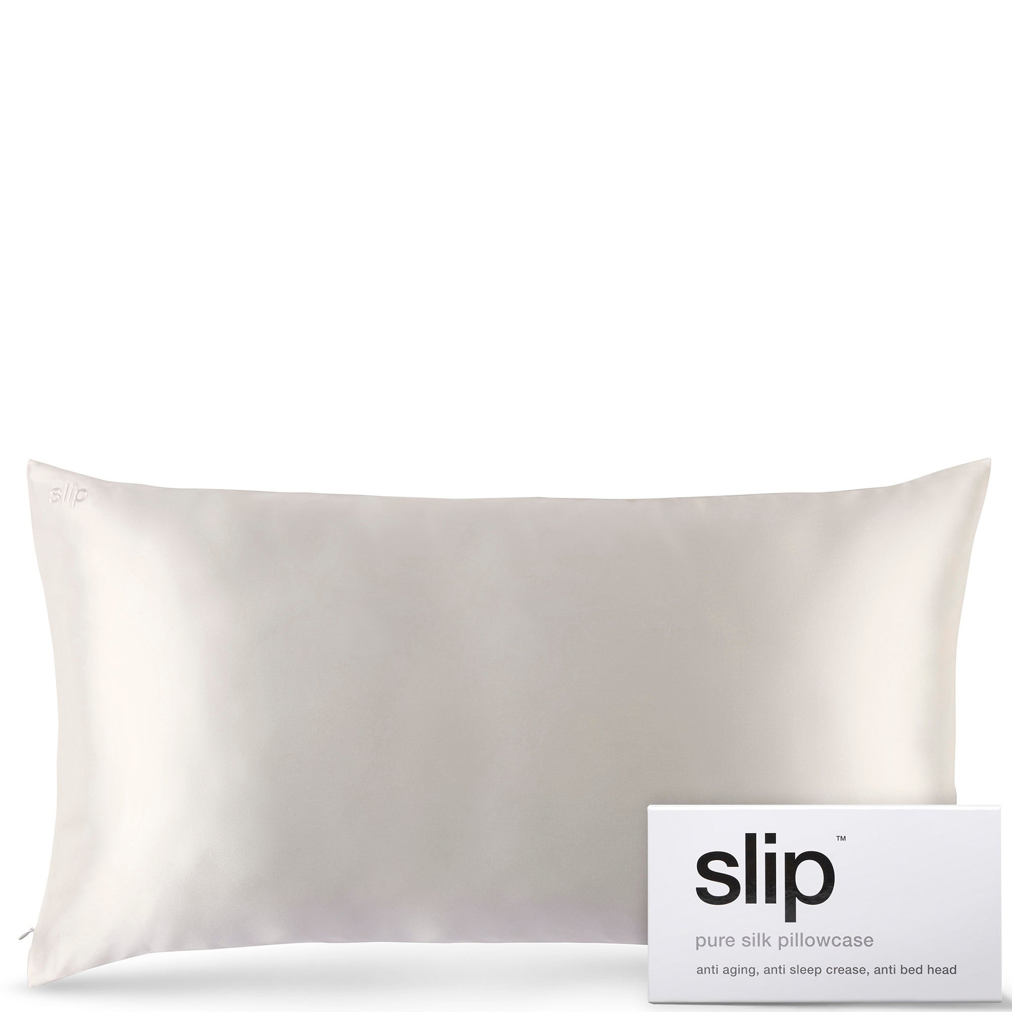 Slip Silk Pillowcase King - White