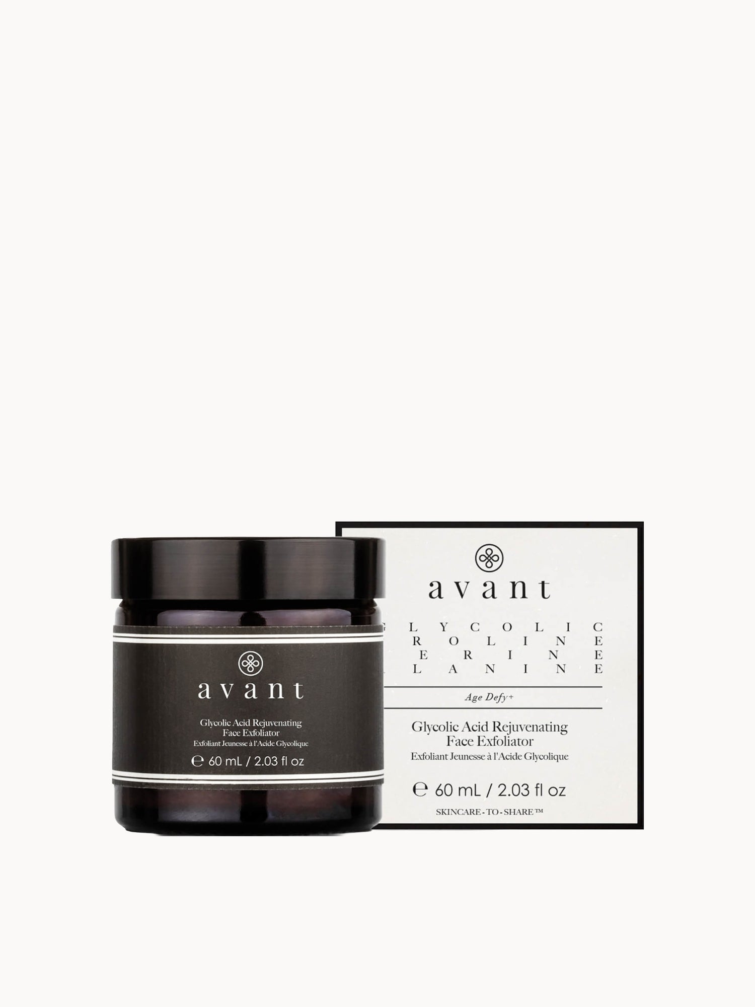 Avant Skincare Glycolic Acid Rejuvenating Face Exfoliator 60ml