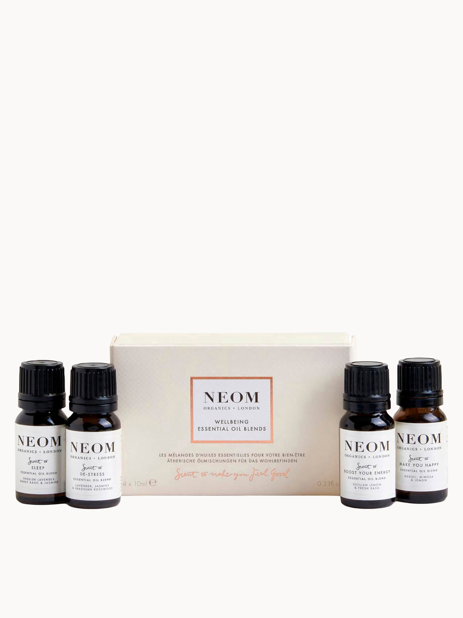 NEOM: NEOM Wellbeing Essential Oil Blends 4 x 10ml