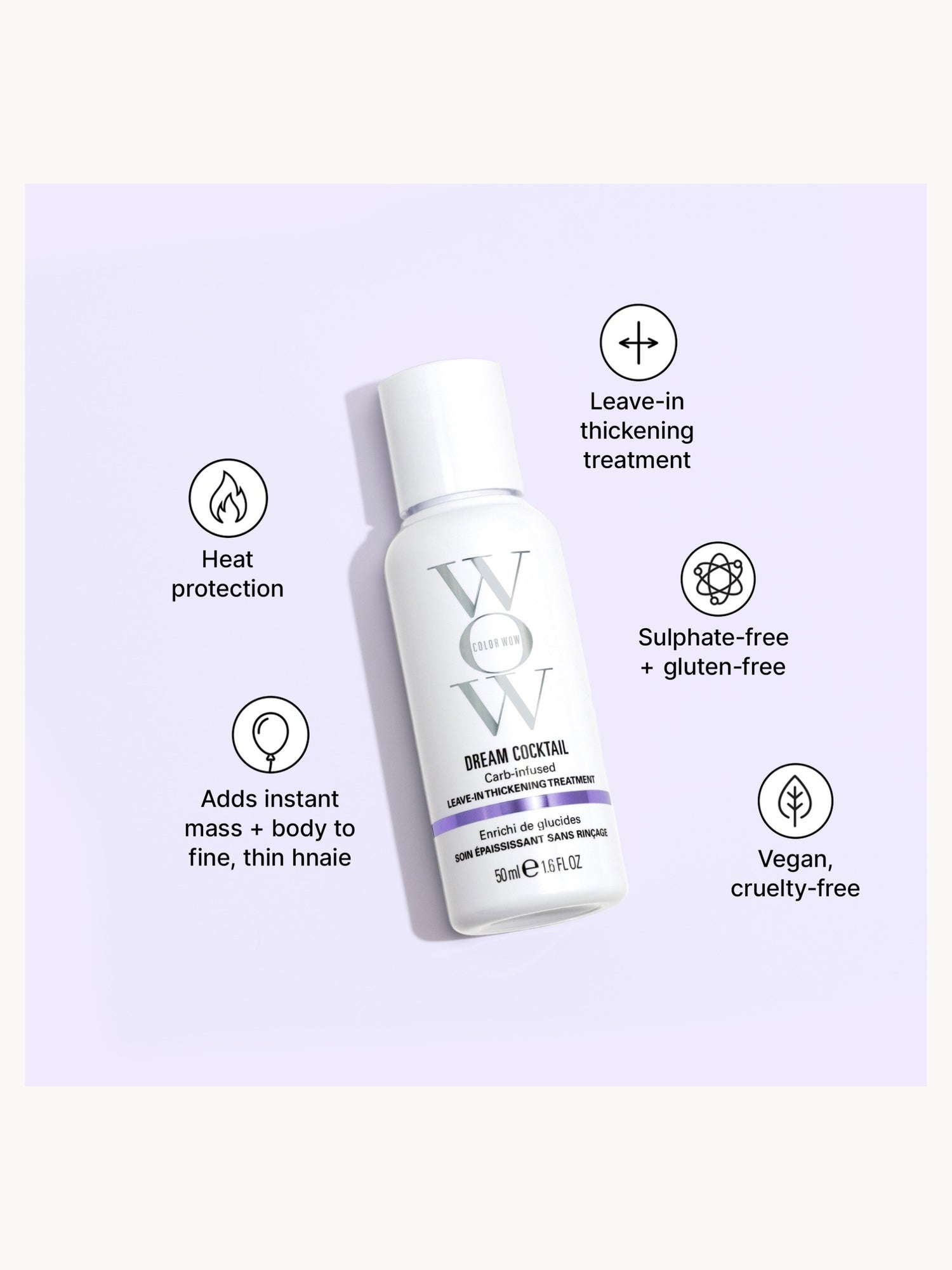 Color Wow Travel Dream Cocktail - Carb Infused 50ml | LOOKFANTASTIC
