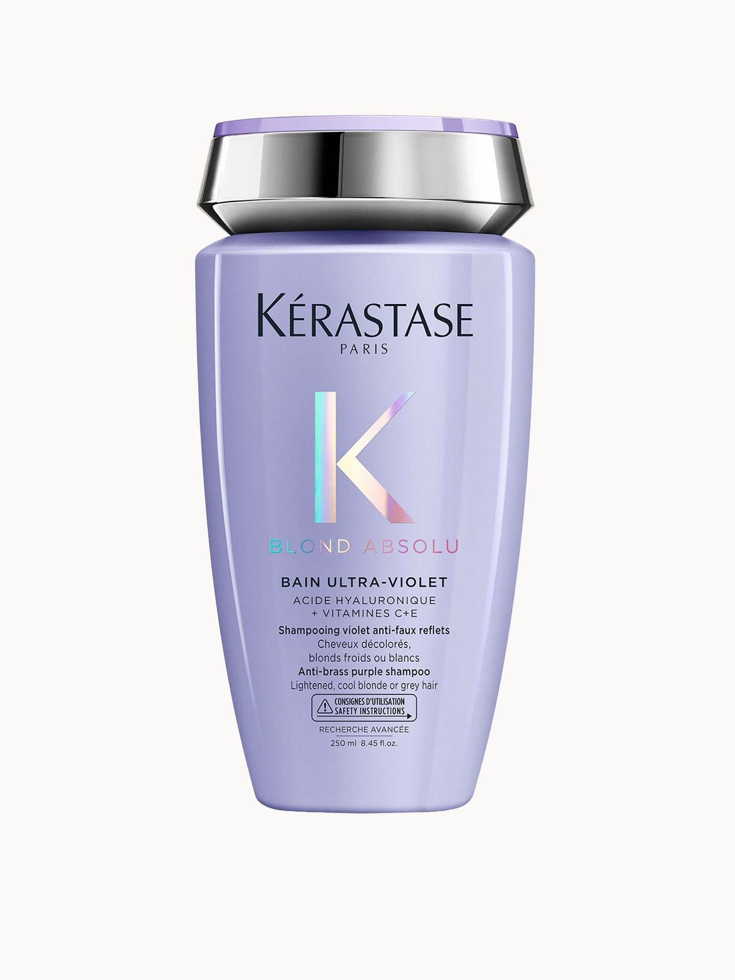 4個セット！Kérastase Bain Ultra-Violet 250ml Kérastase Blond Absolu Bain Ultra Violet Shampoo 250ml | LOOKFANTASTIC