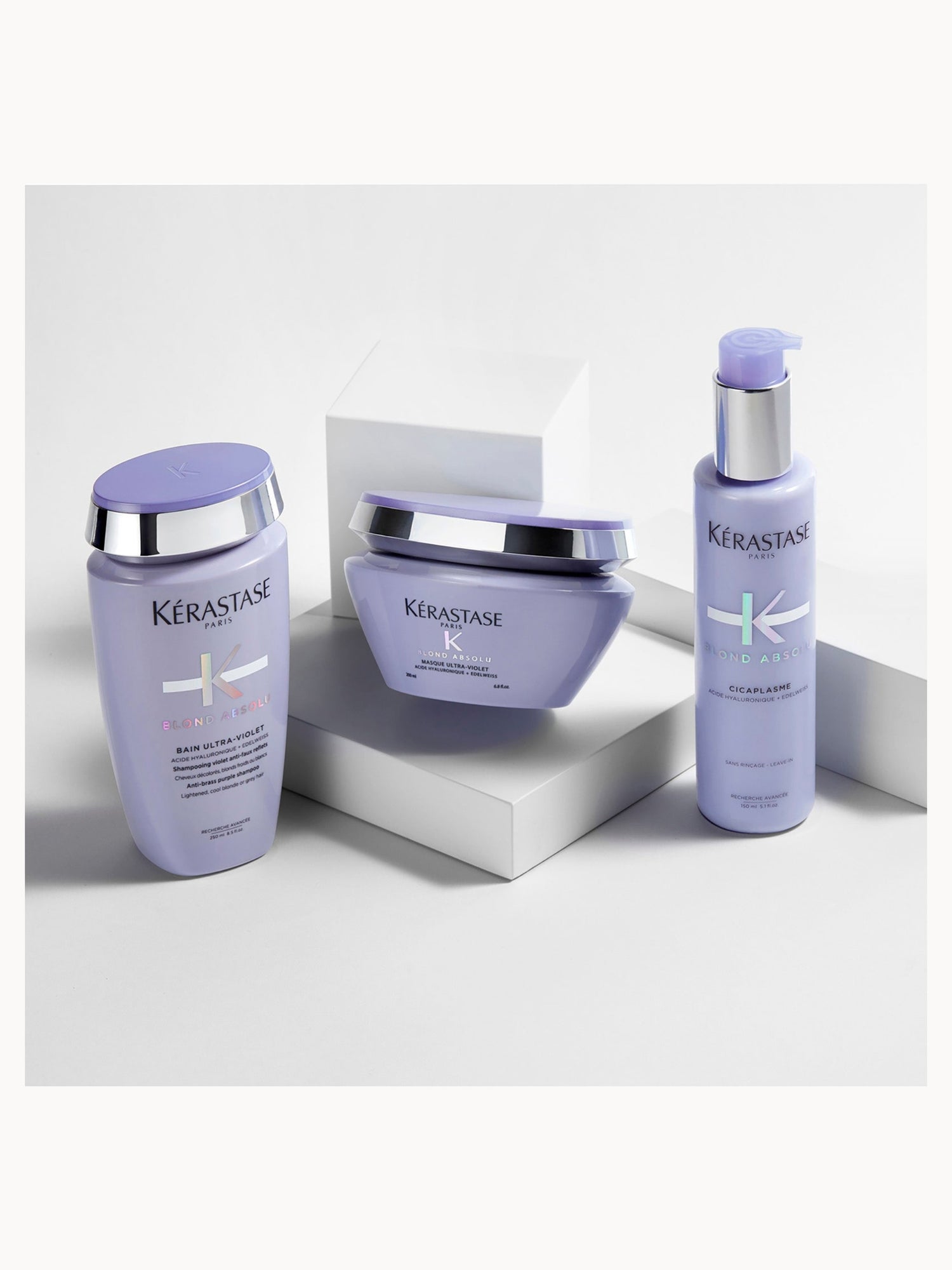 4個セット！Kérastase Bain Ultra-Violet 250ml Kérastase Blond Absolu Bain Ultra Violet Shampoo 250ml | LOOKFANTASTIC