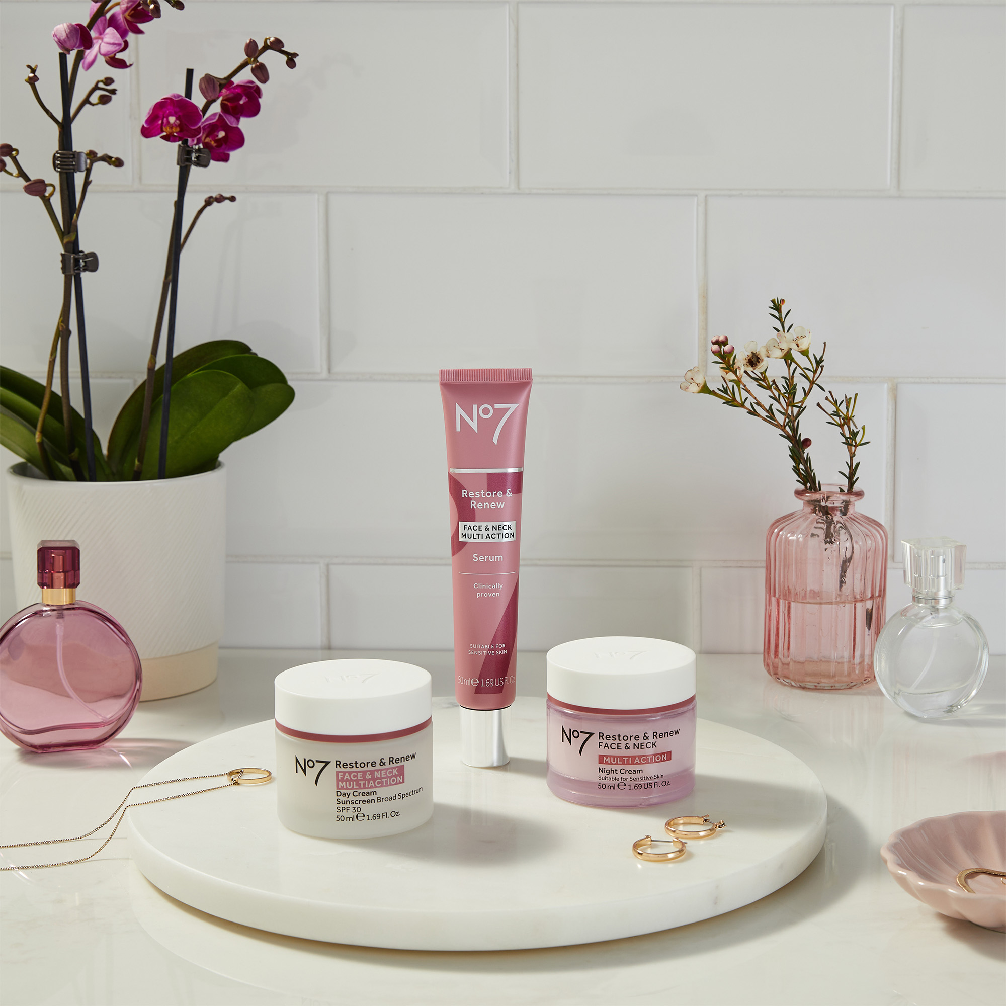 Restore & Renew Multi Action Face & Neck Skincare System