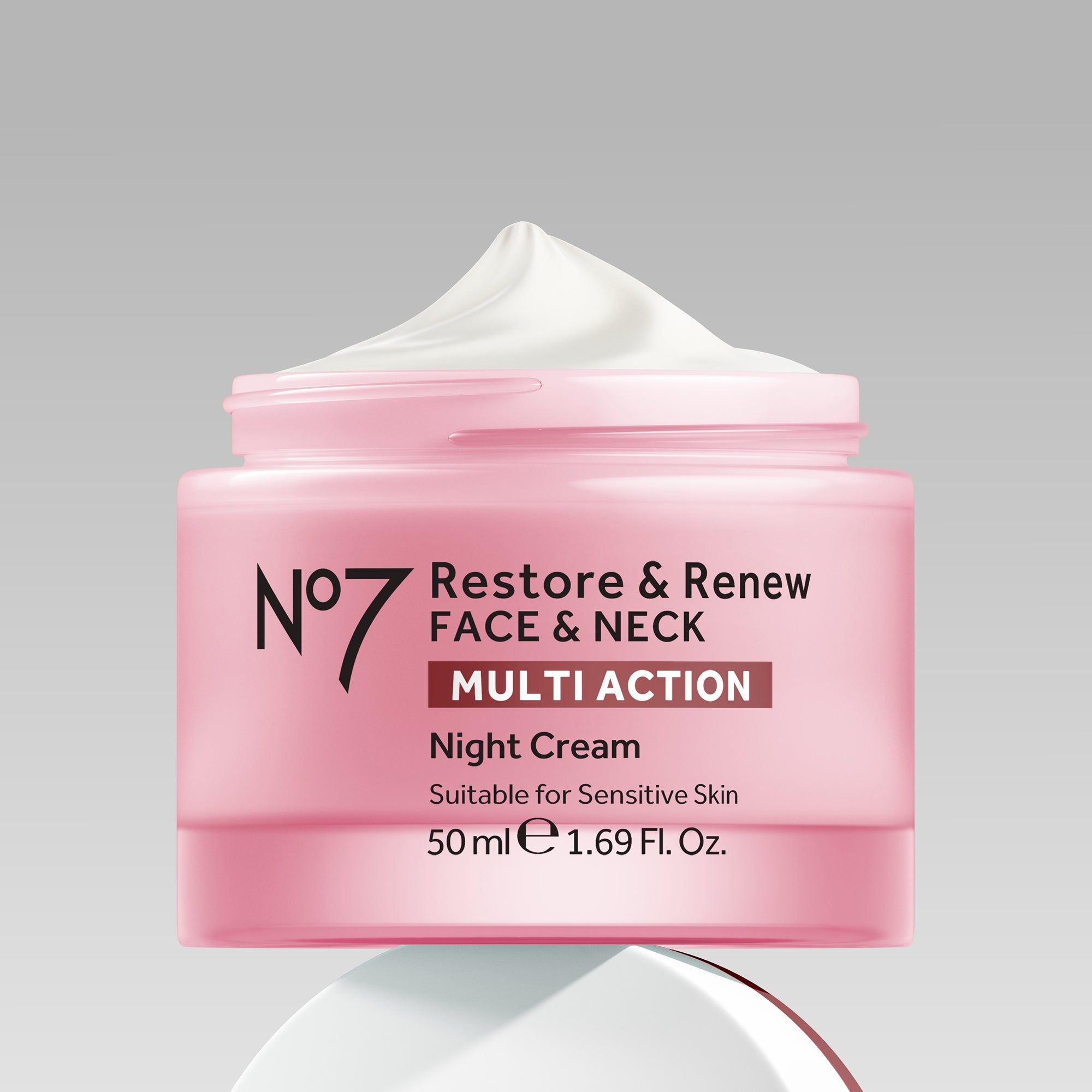 Restore & Renew Multi Action Face & Neck Night Cream| No7 US